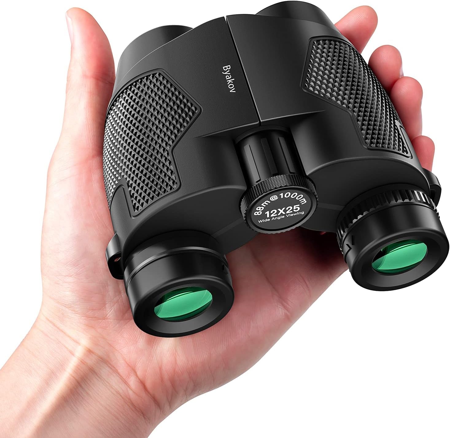 12 X 25 Binoculars for Adults, Compact Professional Binoculars for Bird Watching Hunting Concerts Sports Hiking, Waterproof Lightweight Small Binoculars with Clear Low Light Vision