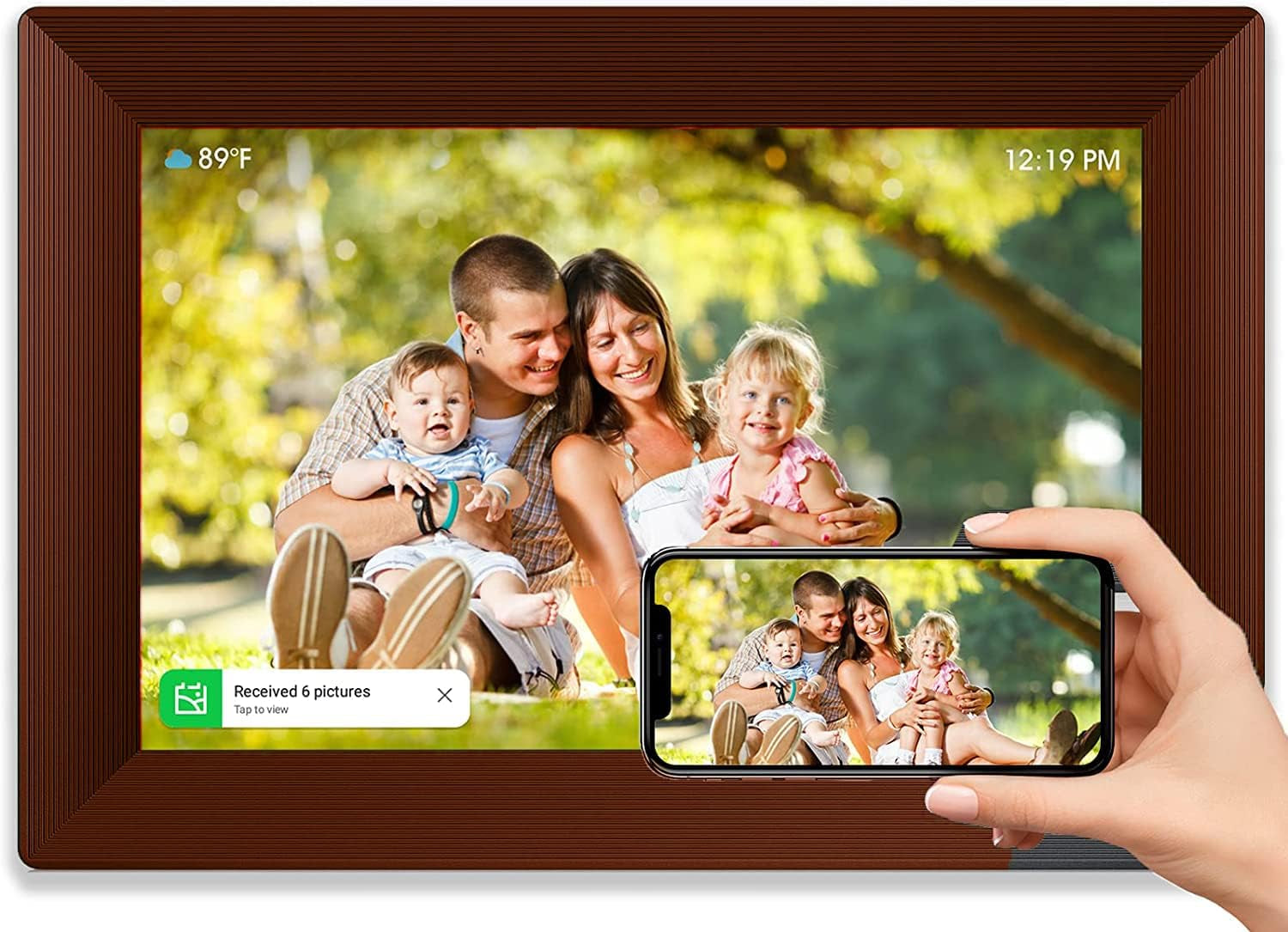 Digital Picture Frame - 10.1 Inch FHD IPS Keyboard Case for 2025 Ipad Air 13 and Ipad Pro 12.9 (6Th, 5Th, 4Th, 3Rd Gen), Magnetic Keyboard Case with Multi-Touch Trackpad