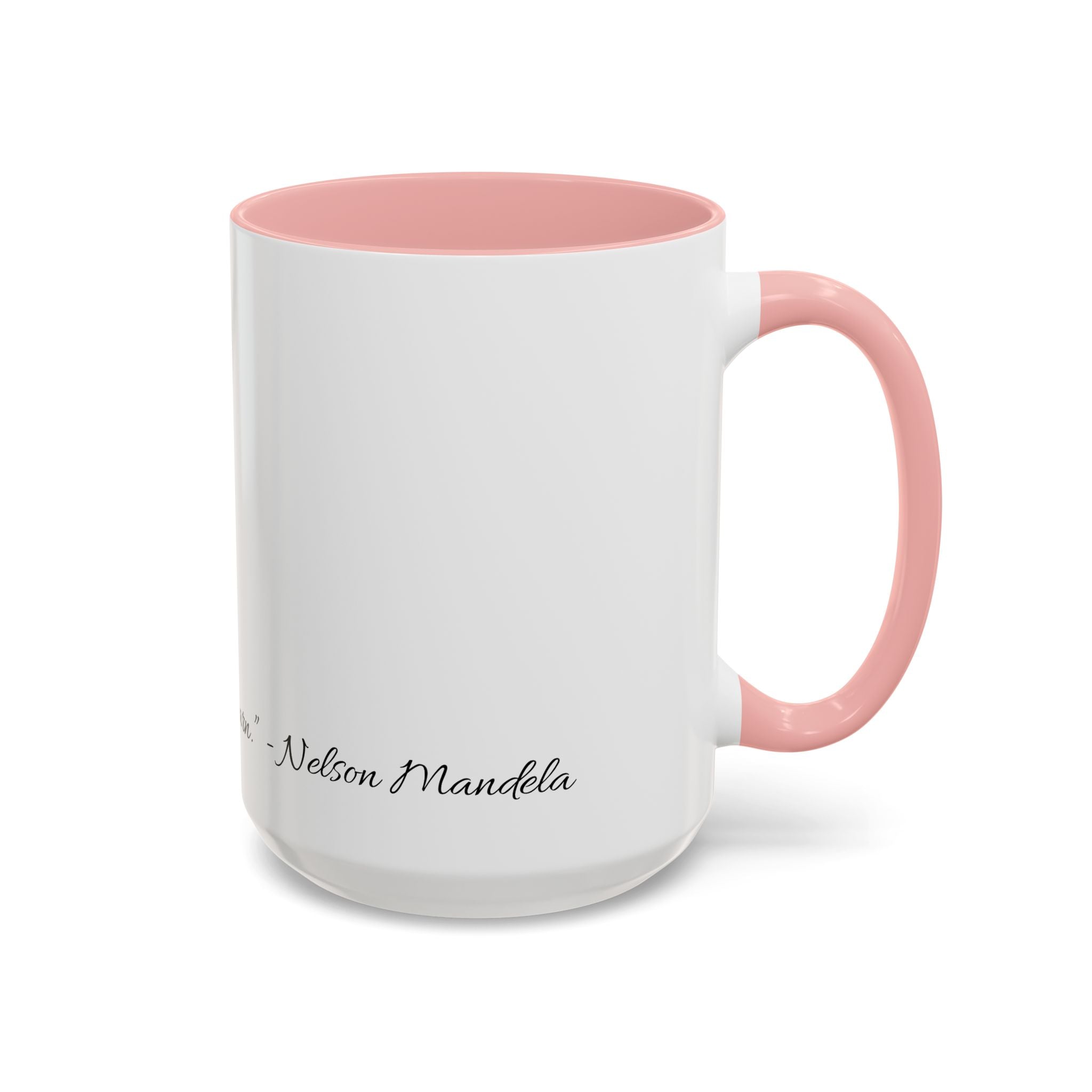 "Never lose” Mandela, Multi-Coloured Inspirational Coffee Mug - Motivational Gift, Office Decor, Birthday Present, Self-Improvement