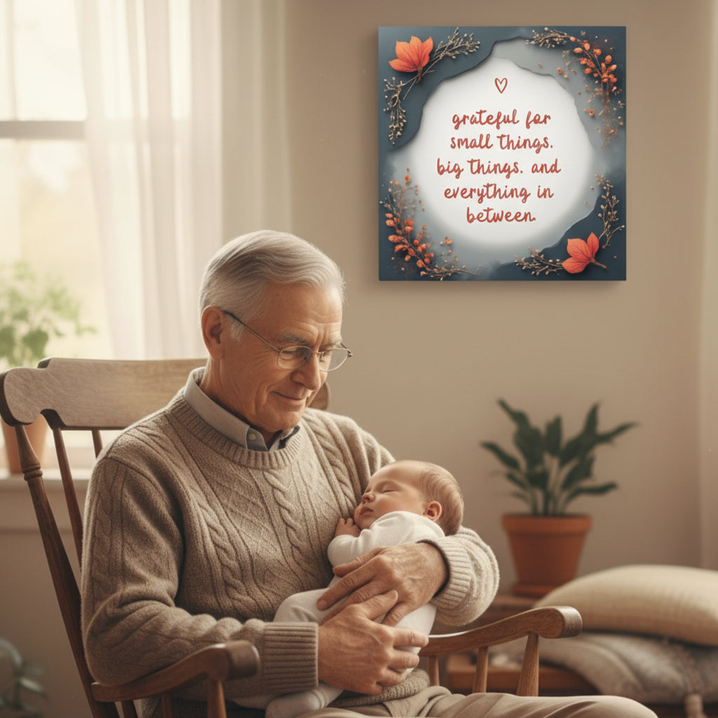 Gratitude Illustration Canvas