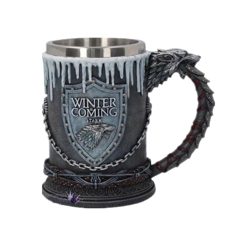 Wine Glasses, A Song of Ice and Fire, Game of Thrones Mugs, Embossed Beer Glasses, Large Capacity Whiskey Cups