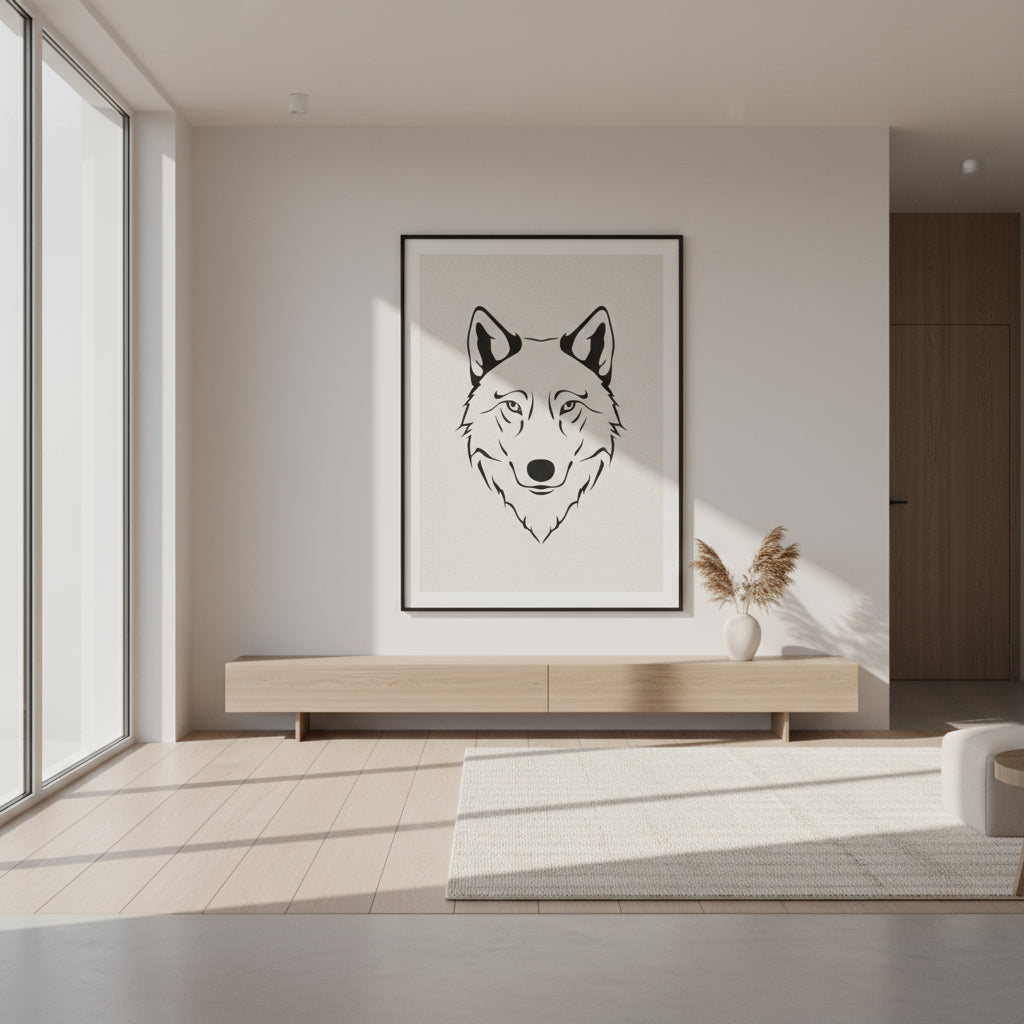 Wolf head art Canvas