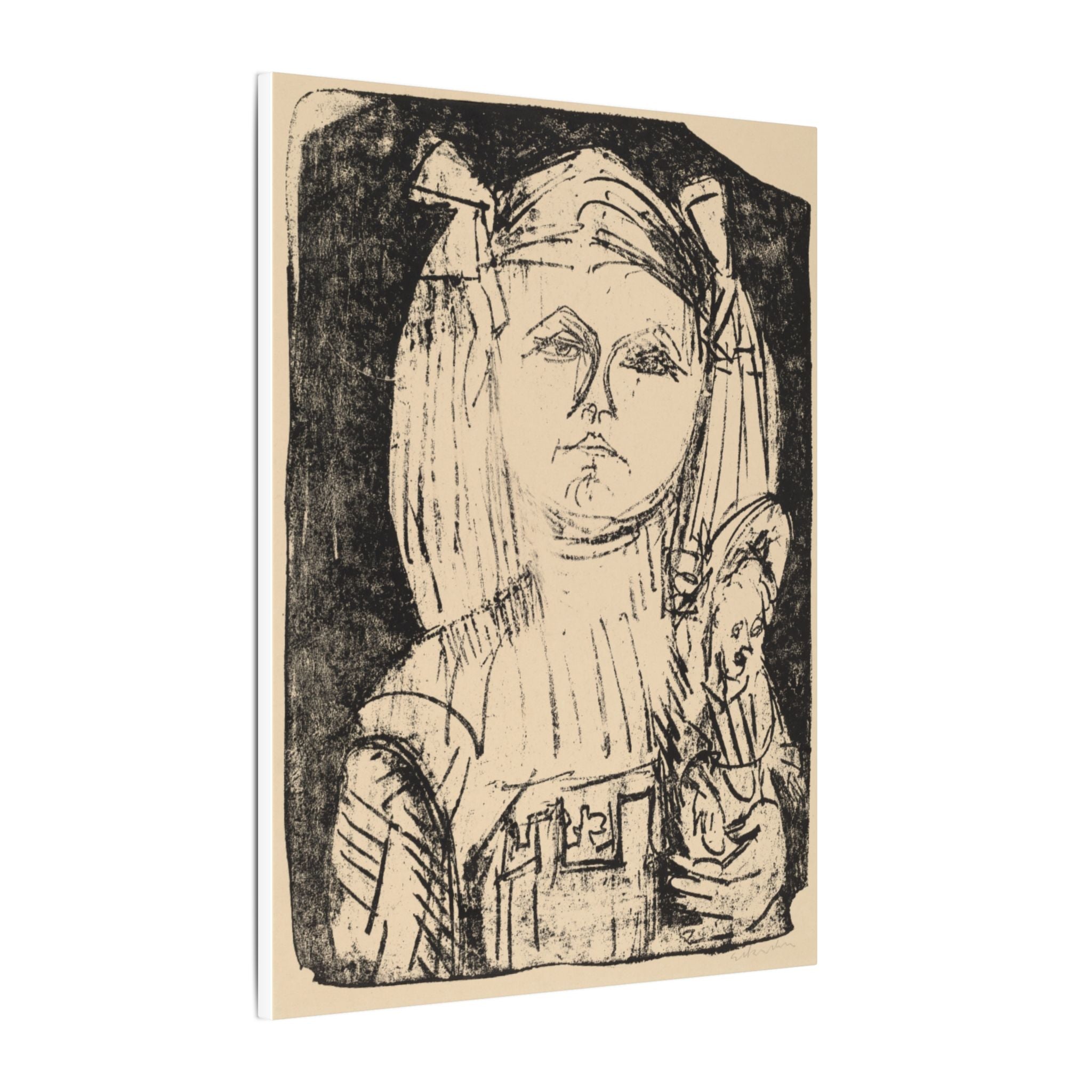 Girl with doll art Canvas