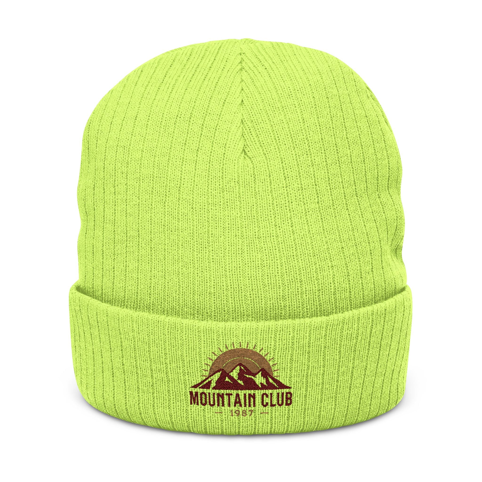 Summit Retro™ Mountain Club Beanie – Cozy Winter Hat & Outdoor Gift