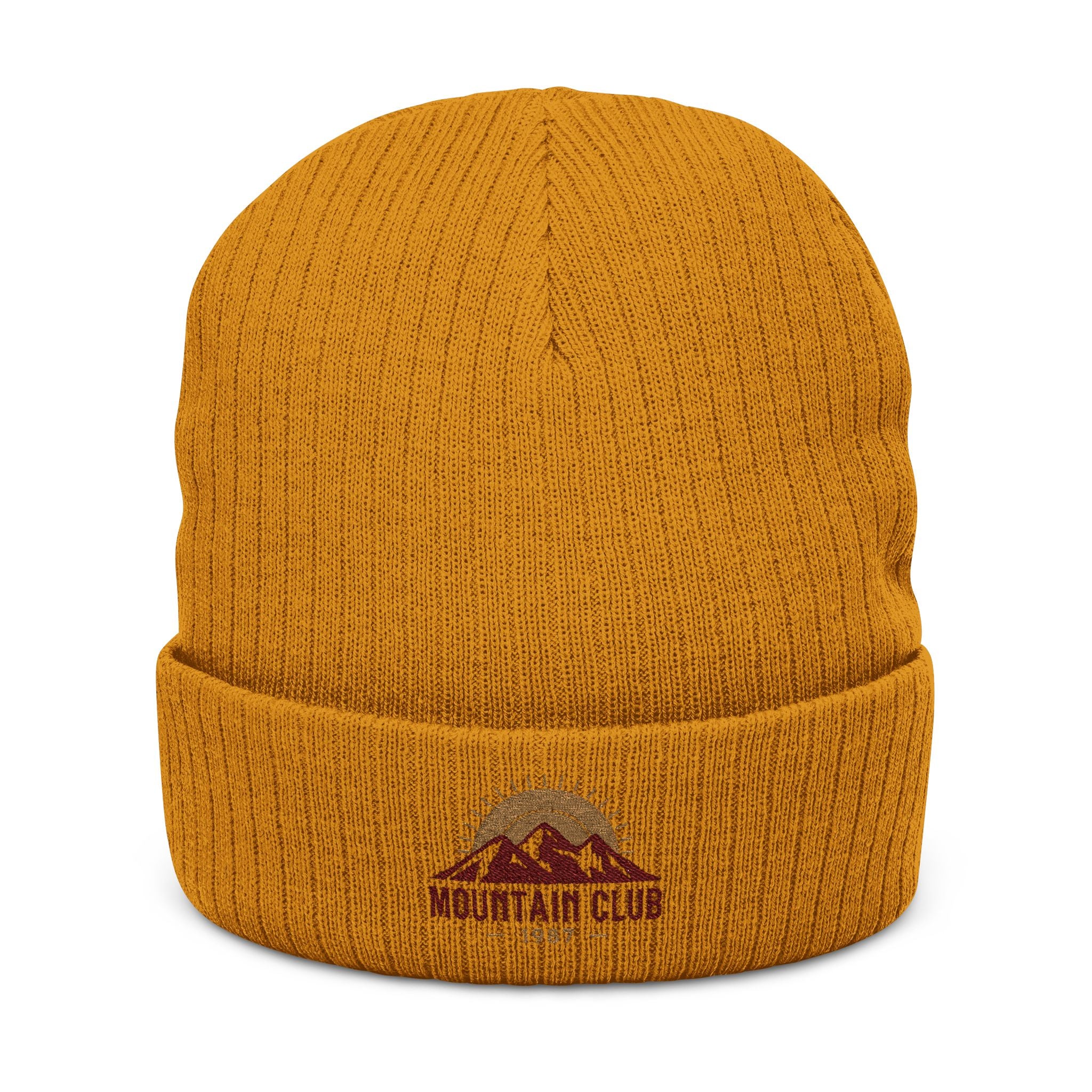 Summit Retro™ Mountain Club Beanie – Cozy Winter Hat & Outdoor Gift