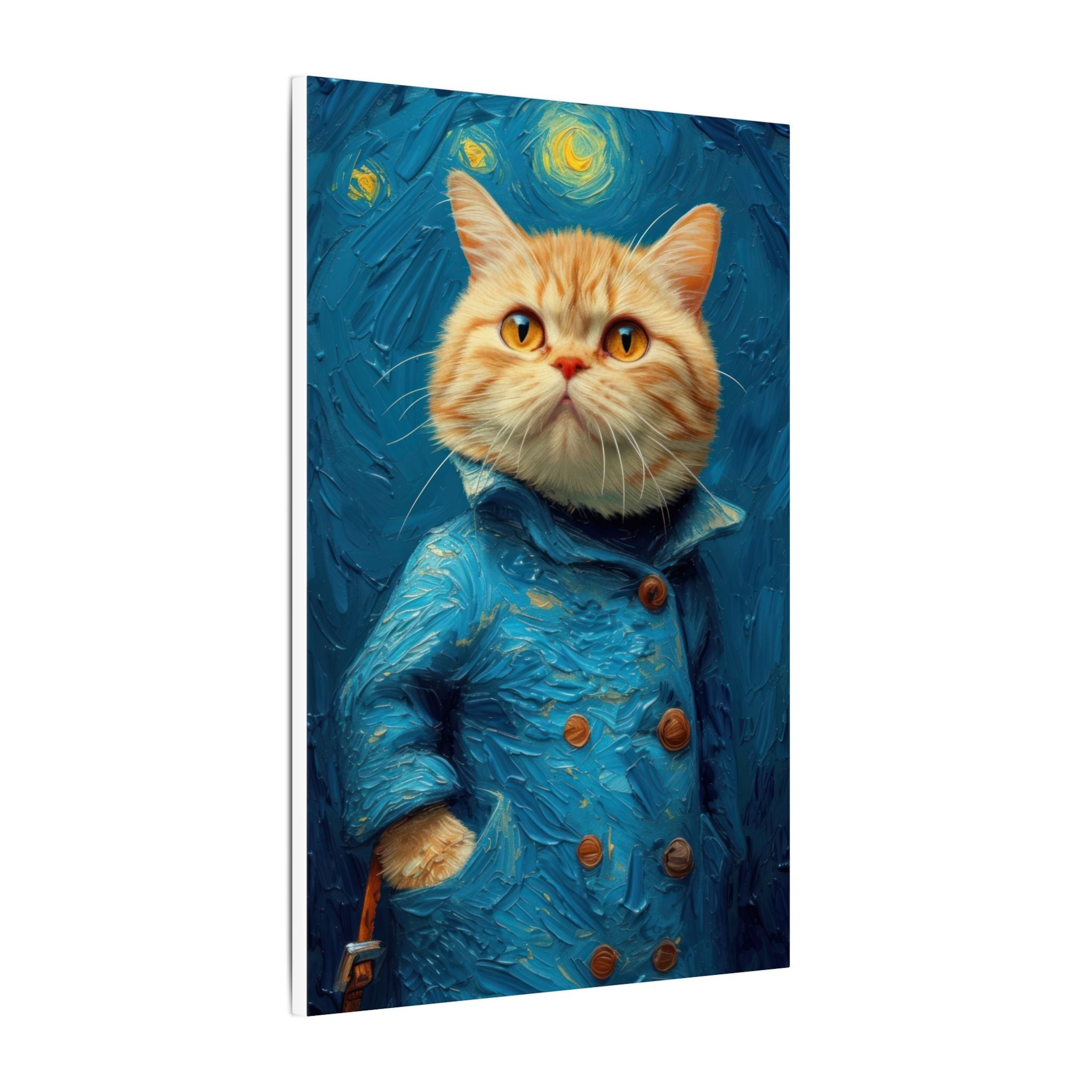 Van Gogh Cat art Canvas