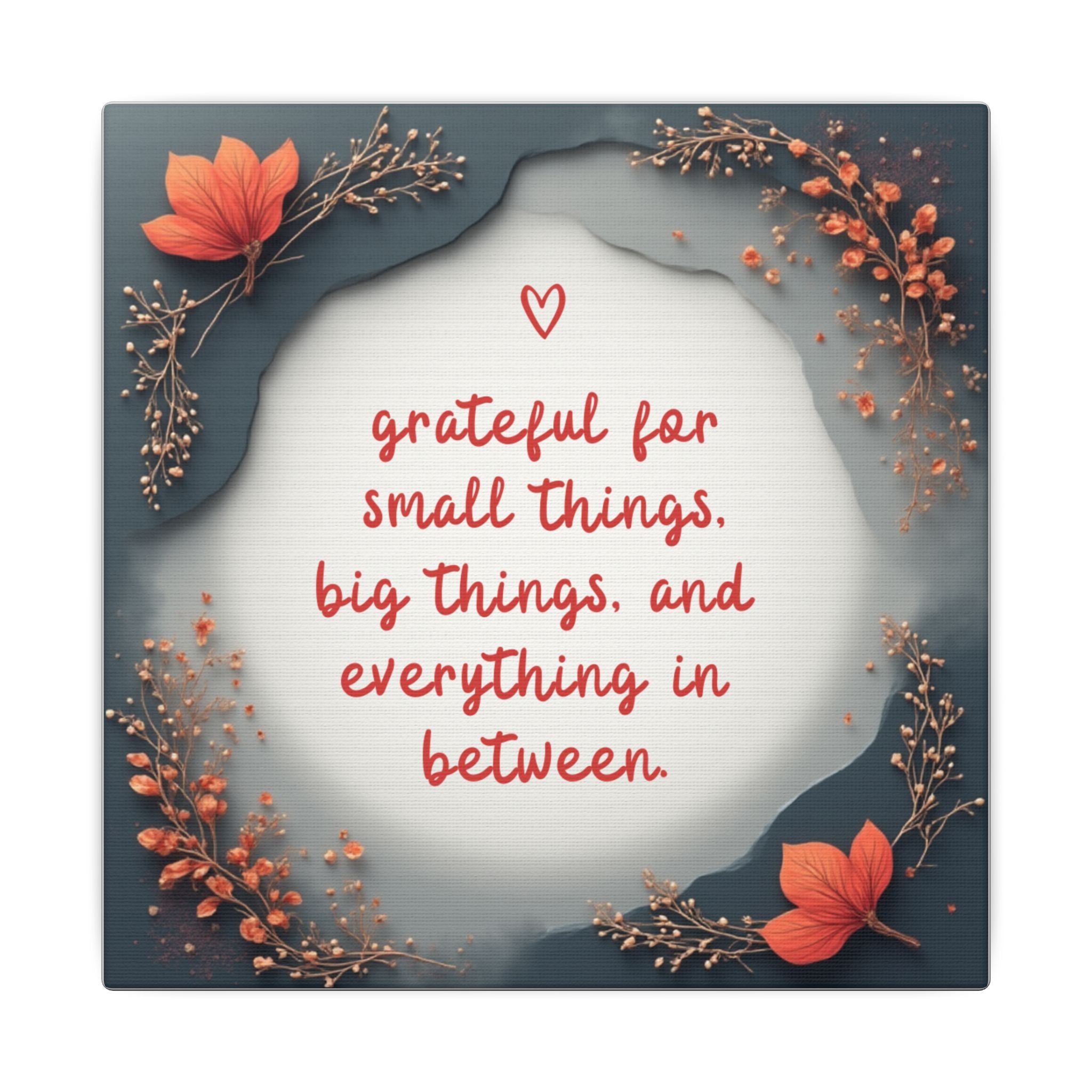 Gratitude Illustration Canvas