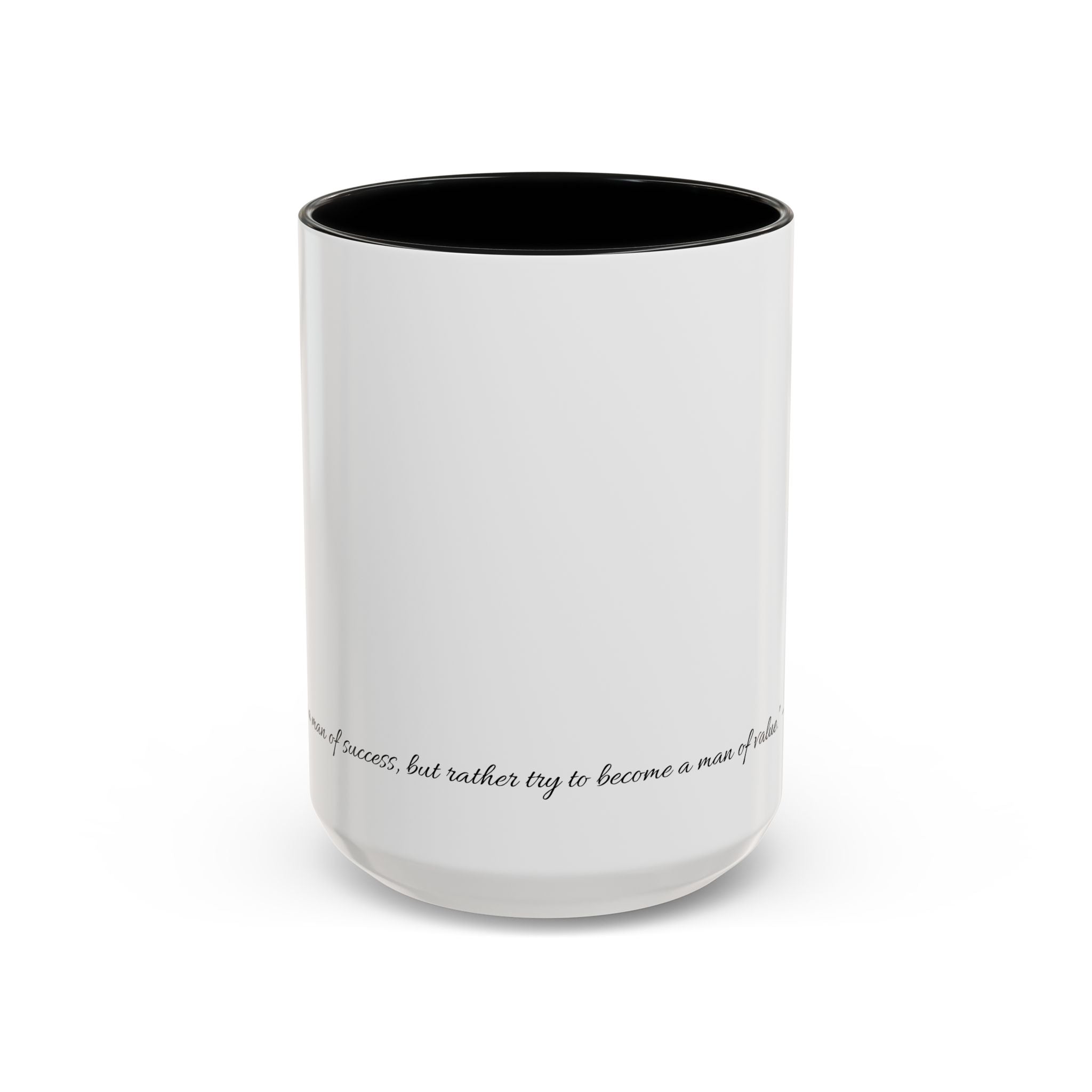 “Man of Value” Multi-Coloured Inspirational Coffee Mug - Motivational Gift, Albert Einstein Quote, Office Decor, Birthday Present, Self-Improvement
