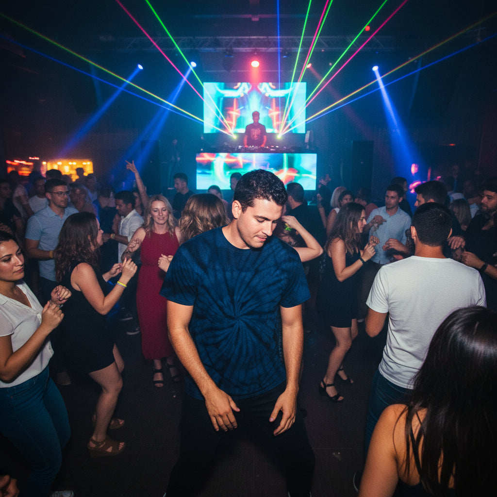 MIDNIGHT Unisex Tie Dye Cotton Tee