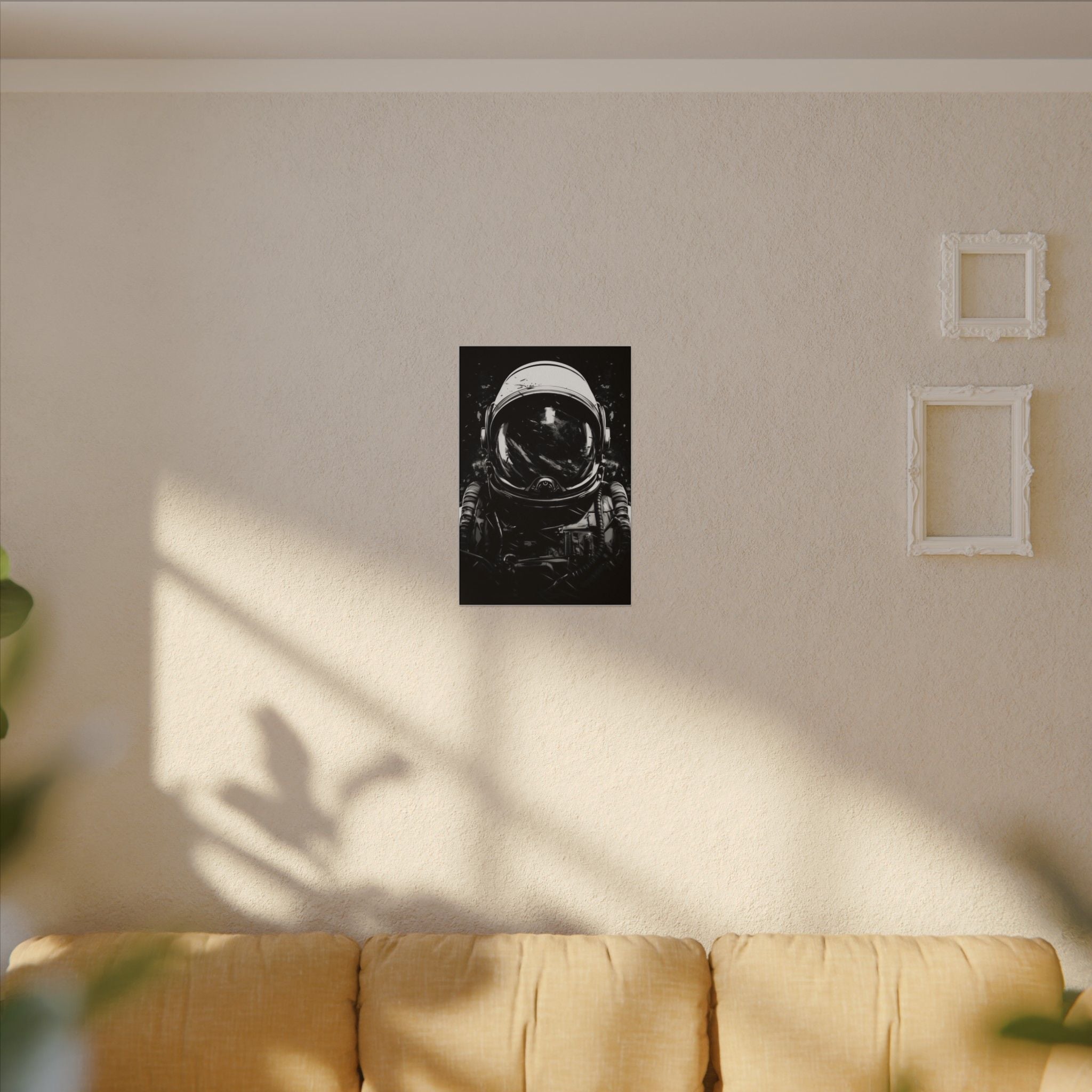 Black & white astronaut art Canvas
