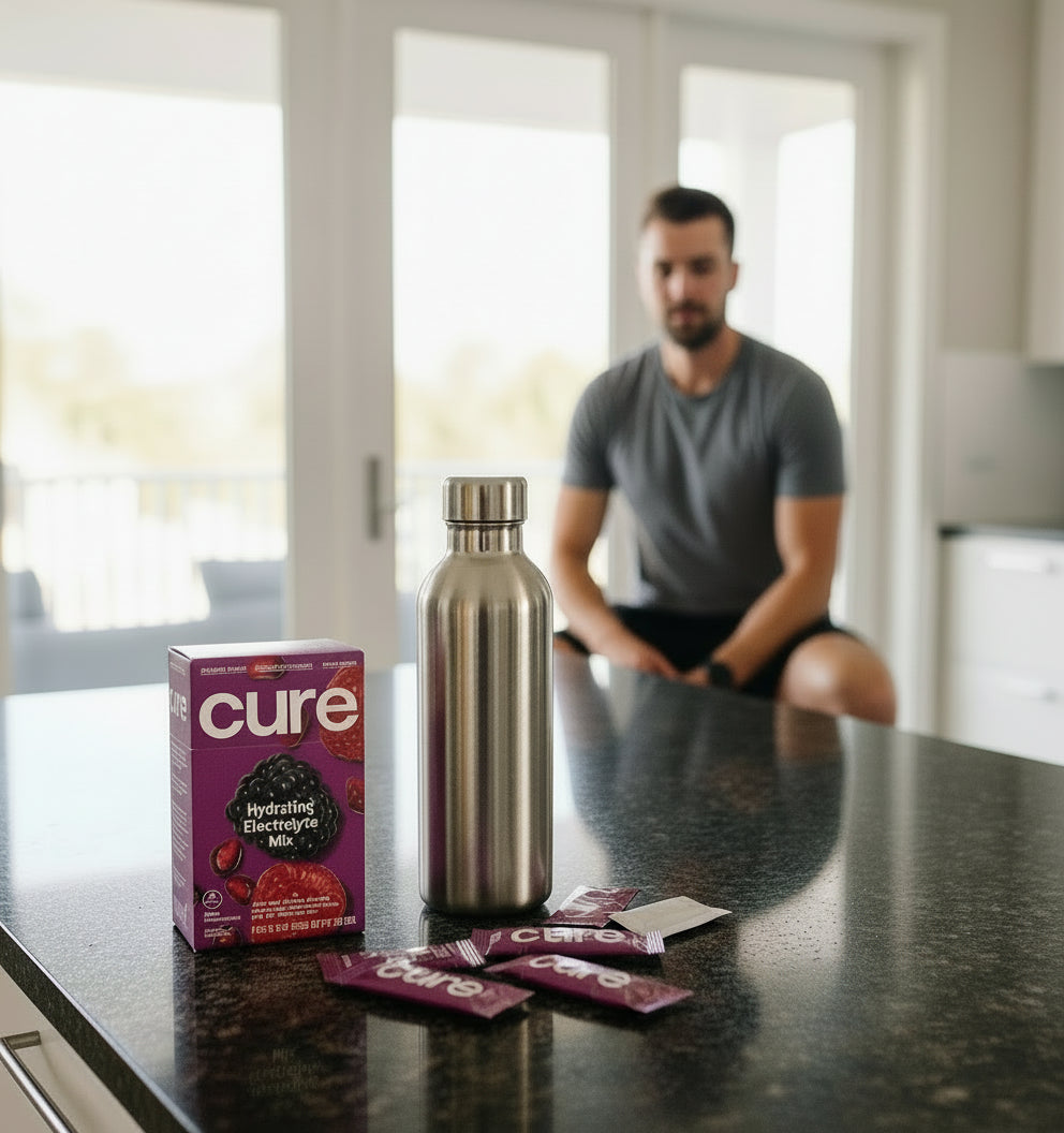 | Plant-Based Electrolyte Drink Mix | No Added Sugar | Dehydration Relief Powder Made with Coconut Water | Non-Gmo | Vegan | Box of 8 Packets - Berry Pomegranate