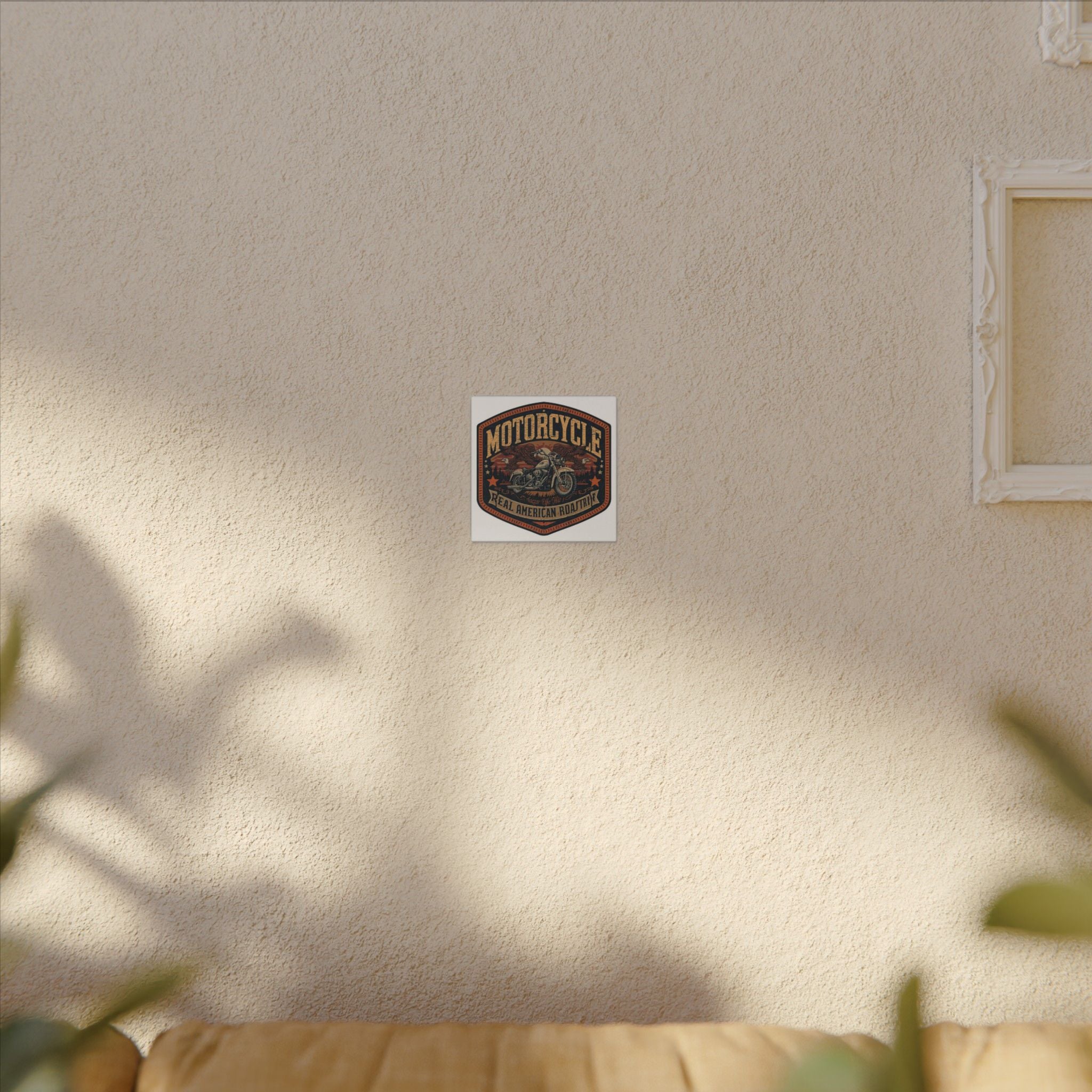 Motorcycle - real American road trip art Canvas