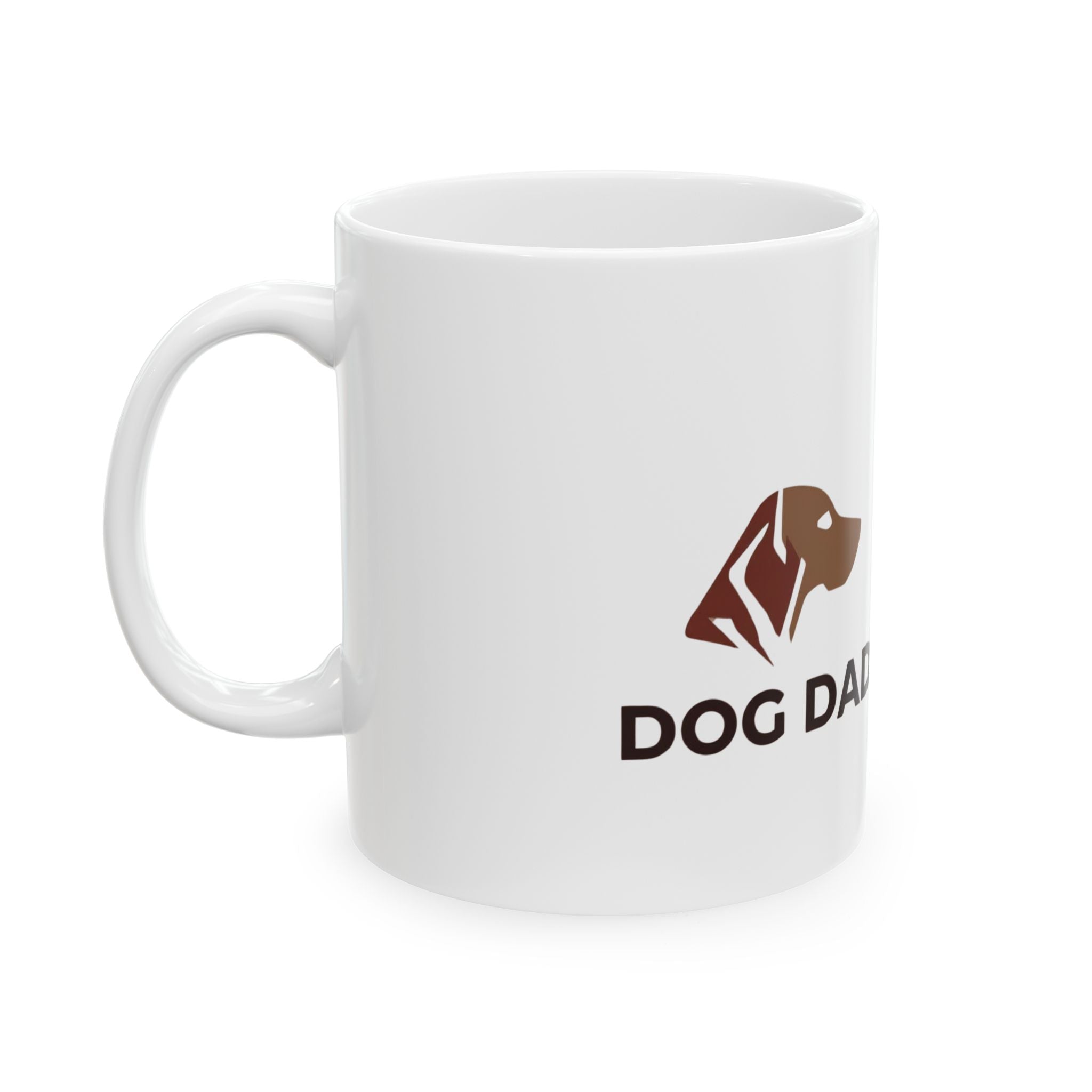 Dog Dad Ceramic Mug - 11oz & 15oz, Perfect Gift for Pet Lovers, Custom Dog Mug for Birthdays, Father's Day, Cute Coffee Cup