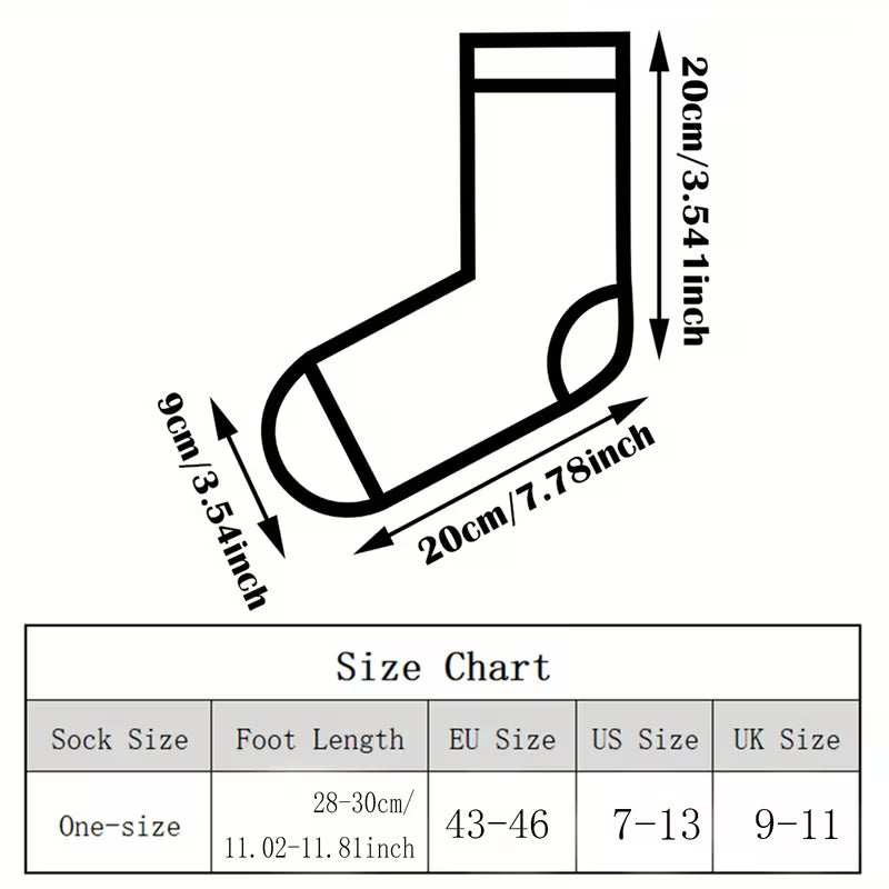 Don’t Mess With Grandpa – Bold Graphic Crew Socks (Black with Orange Accents)