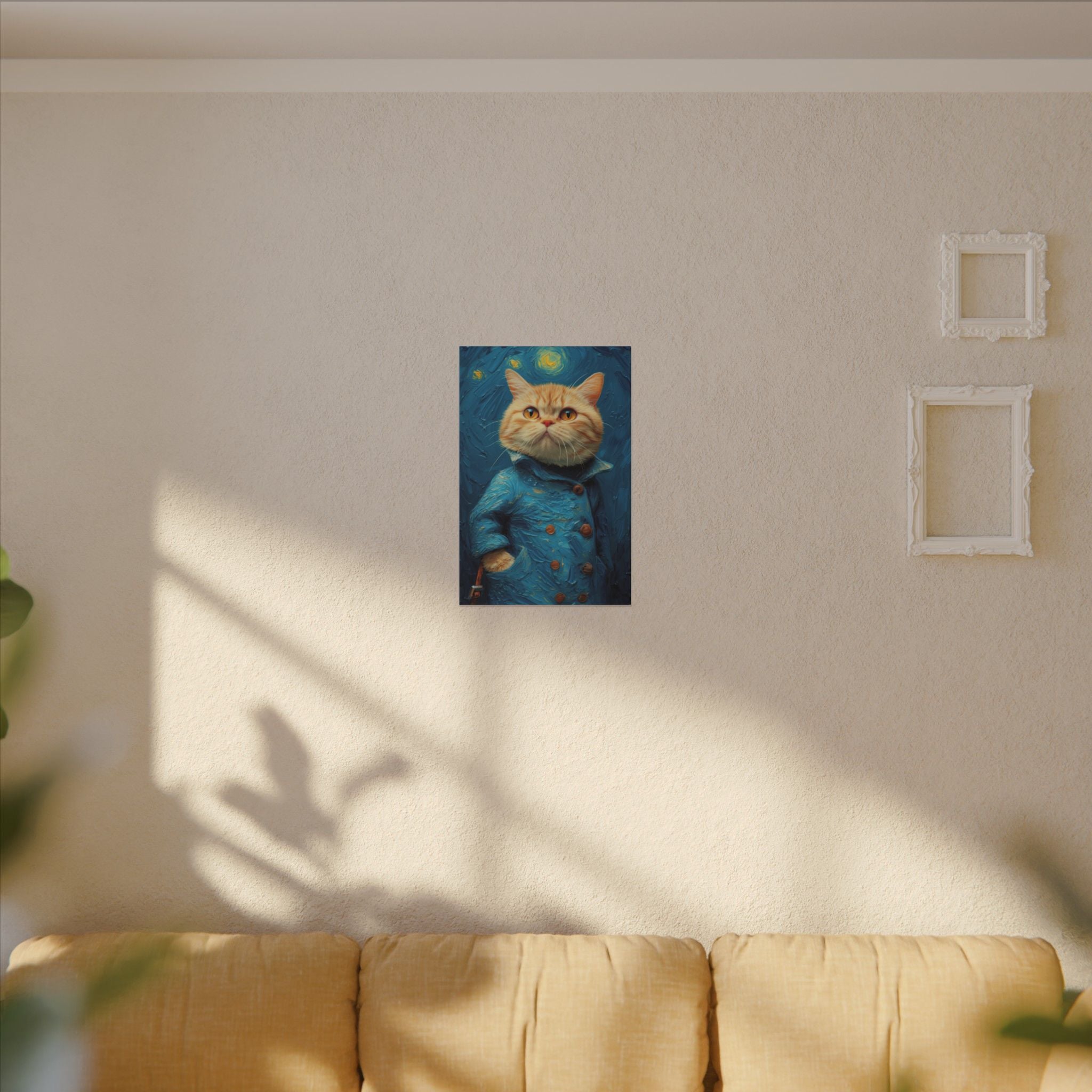 Van Gogh Cat art Canvas