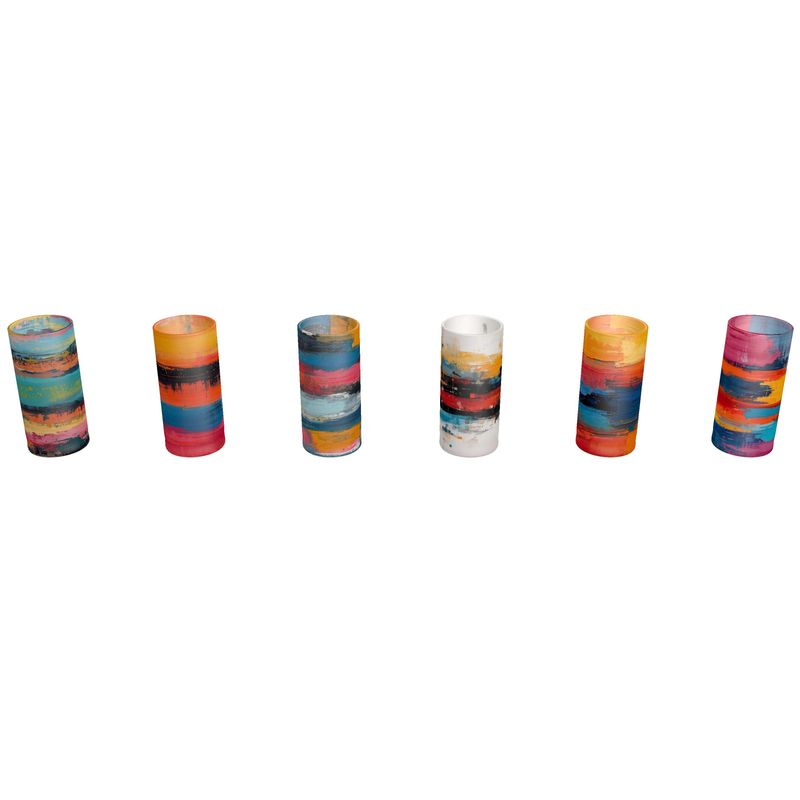 Round shot glass 6 set