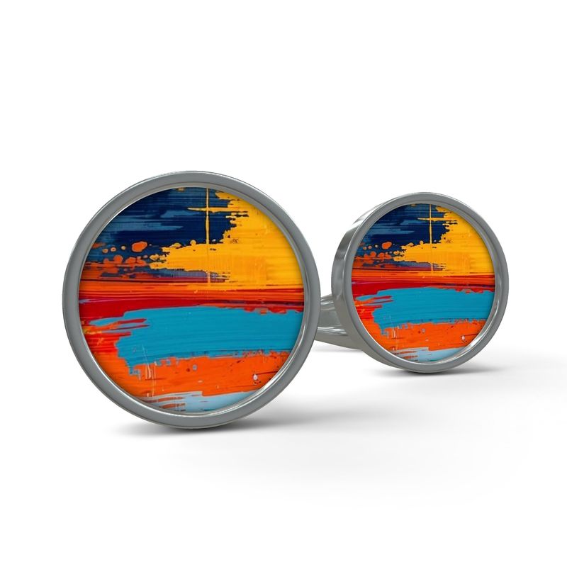 Custom designed cuff link set