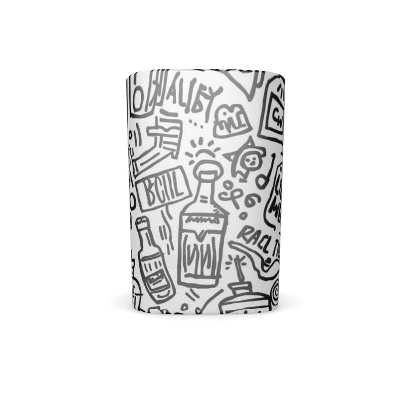 Square Shot Glass 6 Set  packaged in custom designed tin