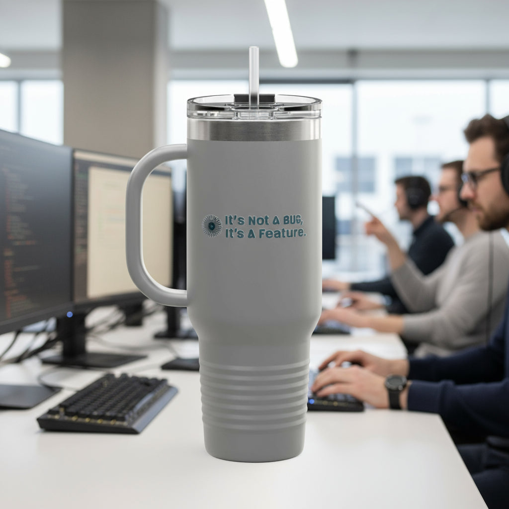 Tech geek's daily fill, On-the-Go, Gifts for Travelers, Durable Drinkware