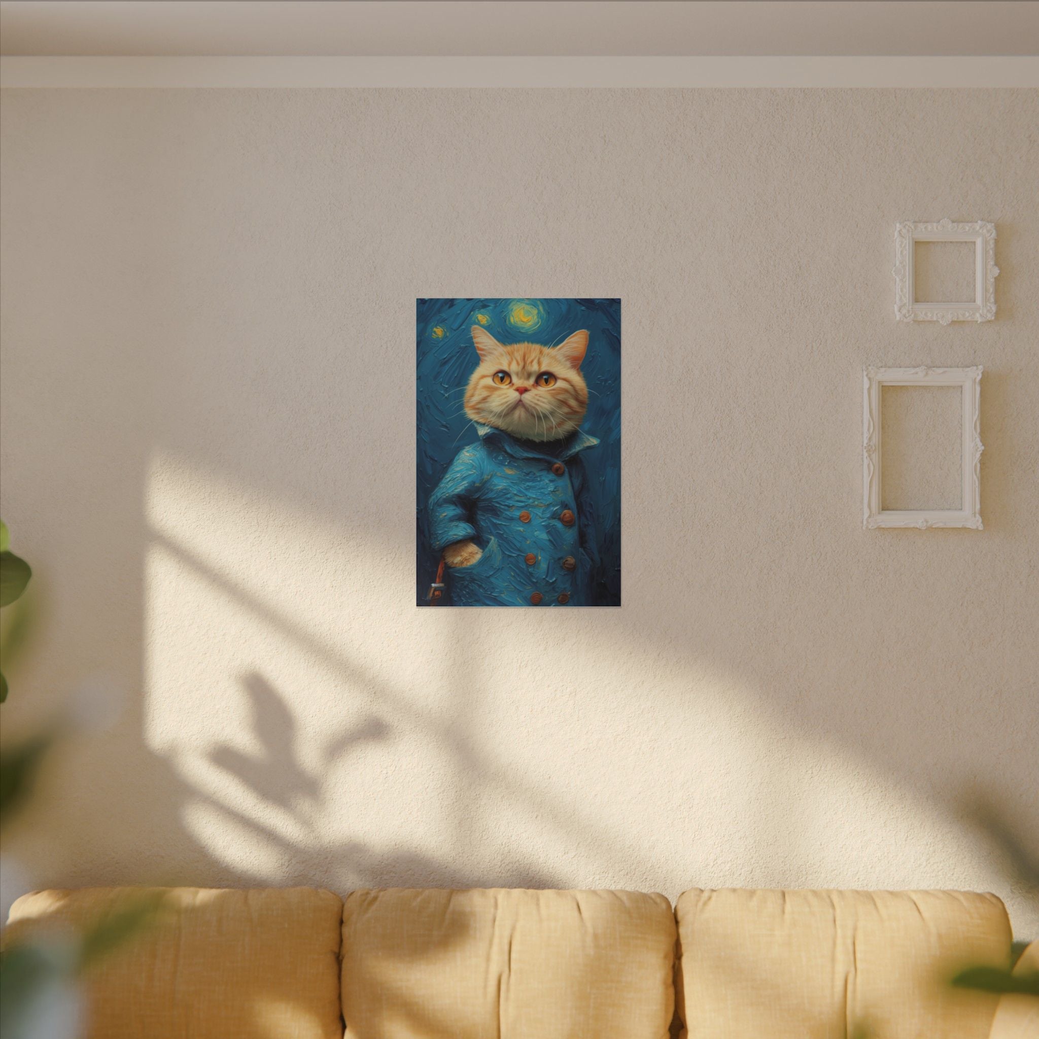 Van Gogh Cat art Canvas