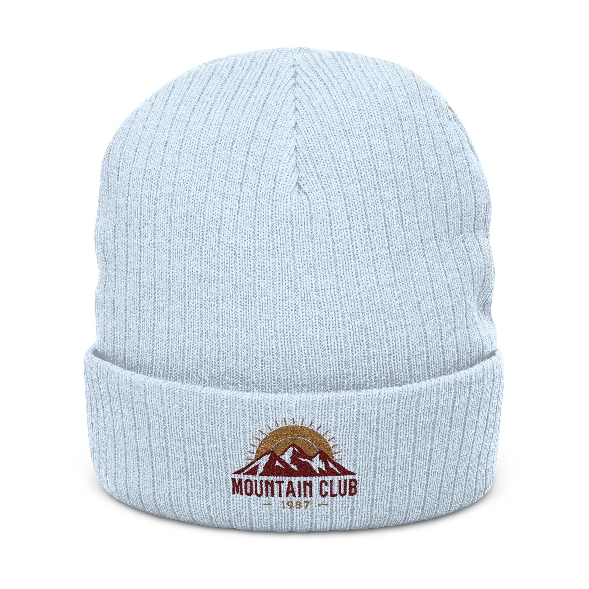 Summit Retro™ Mountain Club Beanie – Cozy Winter Hat & Outdoor Gift