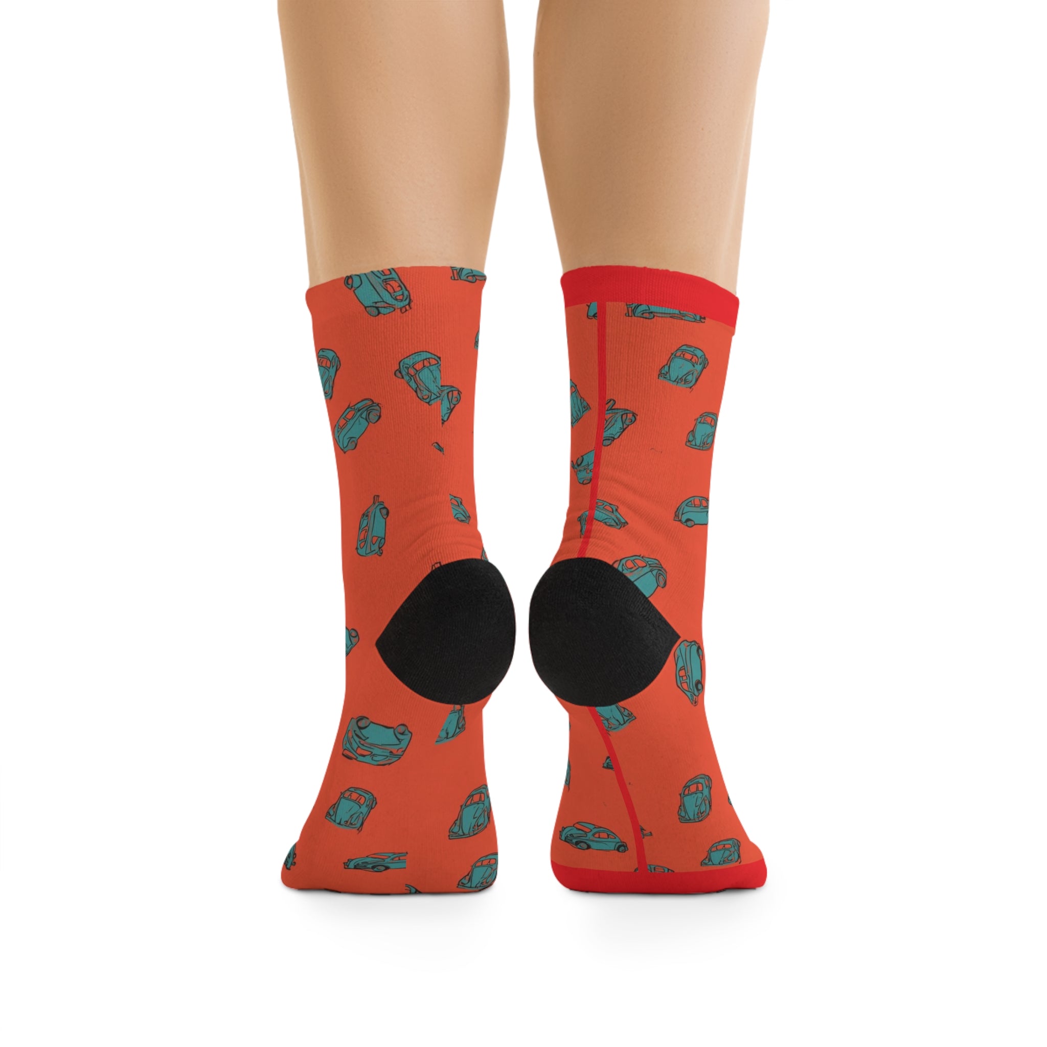 Eco-Friendly Car Pattern Socks, Sustainable Gift for Car Lovers, Unique Fashion Accessories, Fun Everyday Wear, Earth Day Gifts