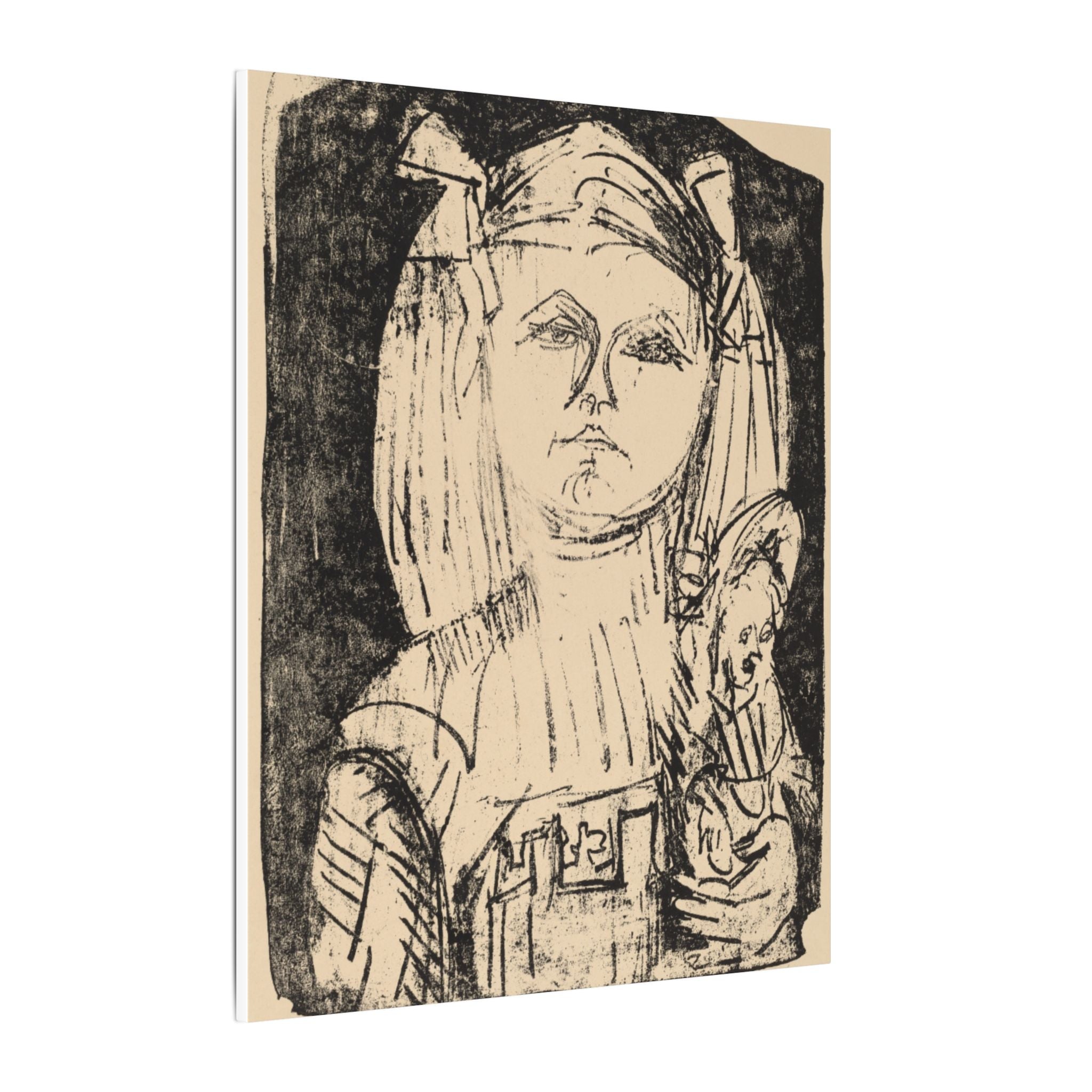 Girl with doll art Canvas