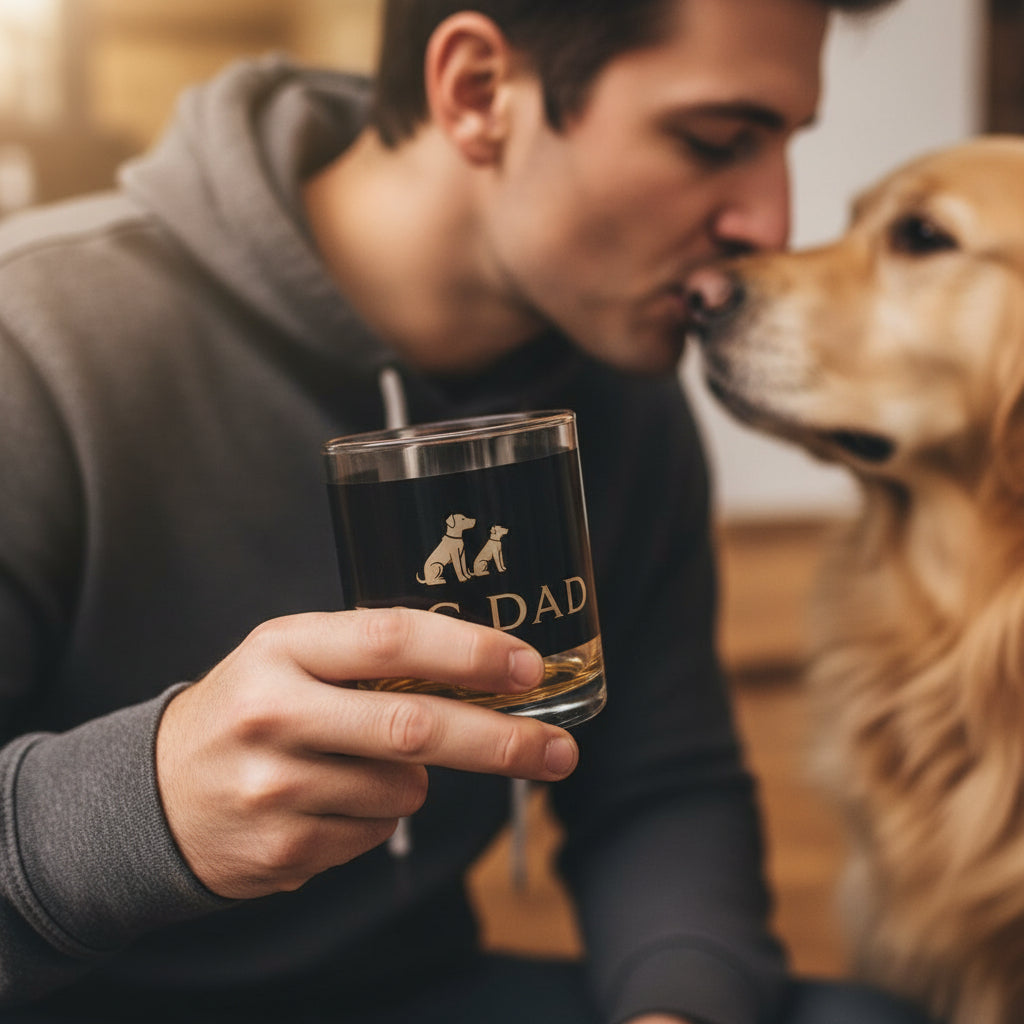 Dog Dad Glass Mug, 10oz Coffee Cup, Perfect for Pet Lovers, Unique Gift for Father's Day, Dog Owner's Gift, Black and [...]
