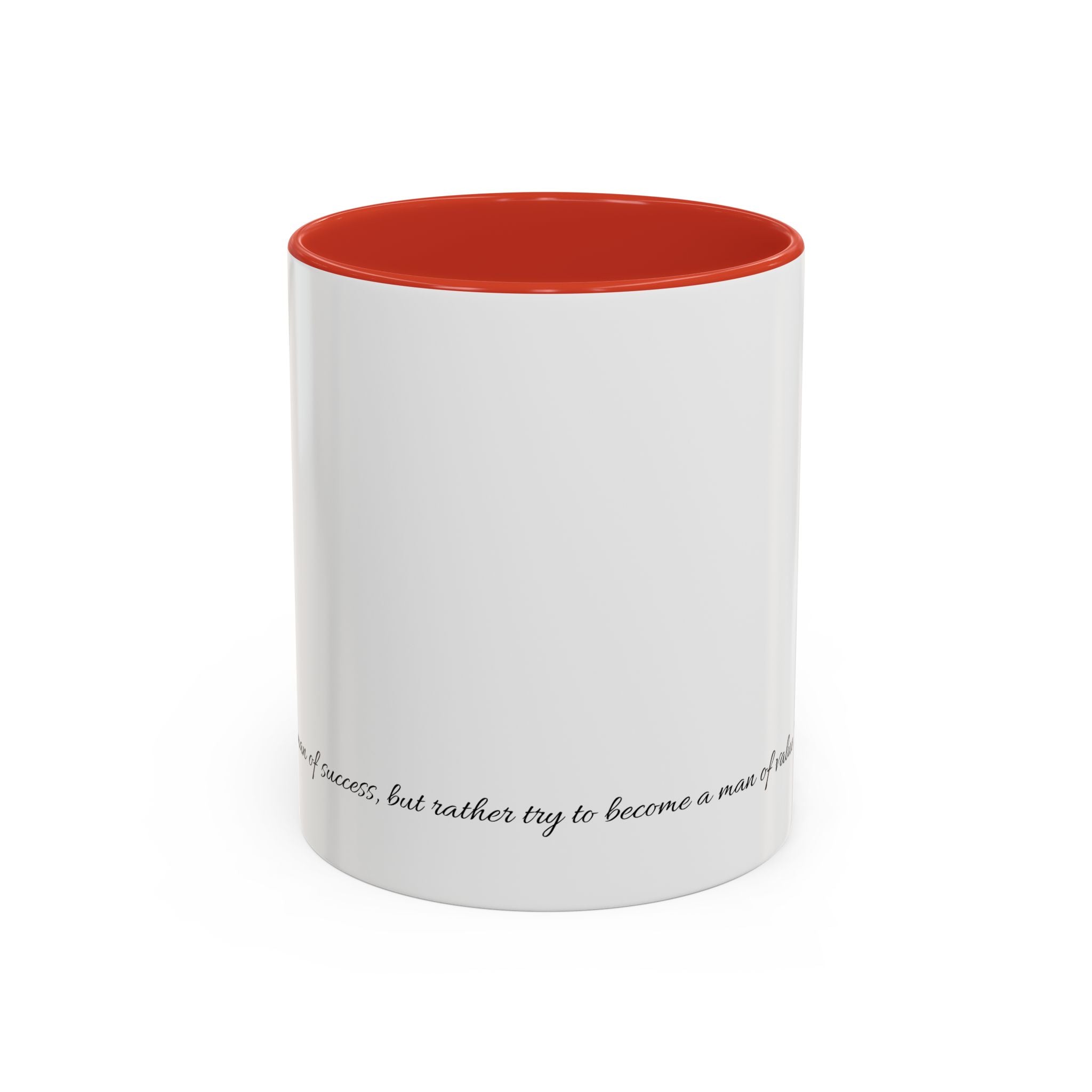 “Man of Value” Multi-Coloured Inspirational Coffee Mug - Motivational Gift, Albert Einstein Quote, Office Decor, Birthday Present, Self-Improvement