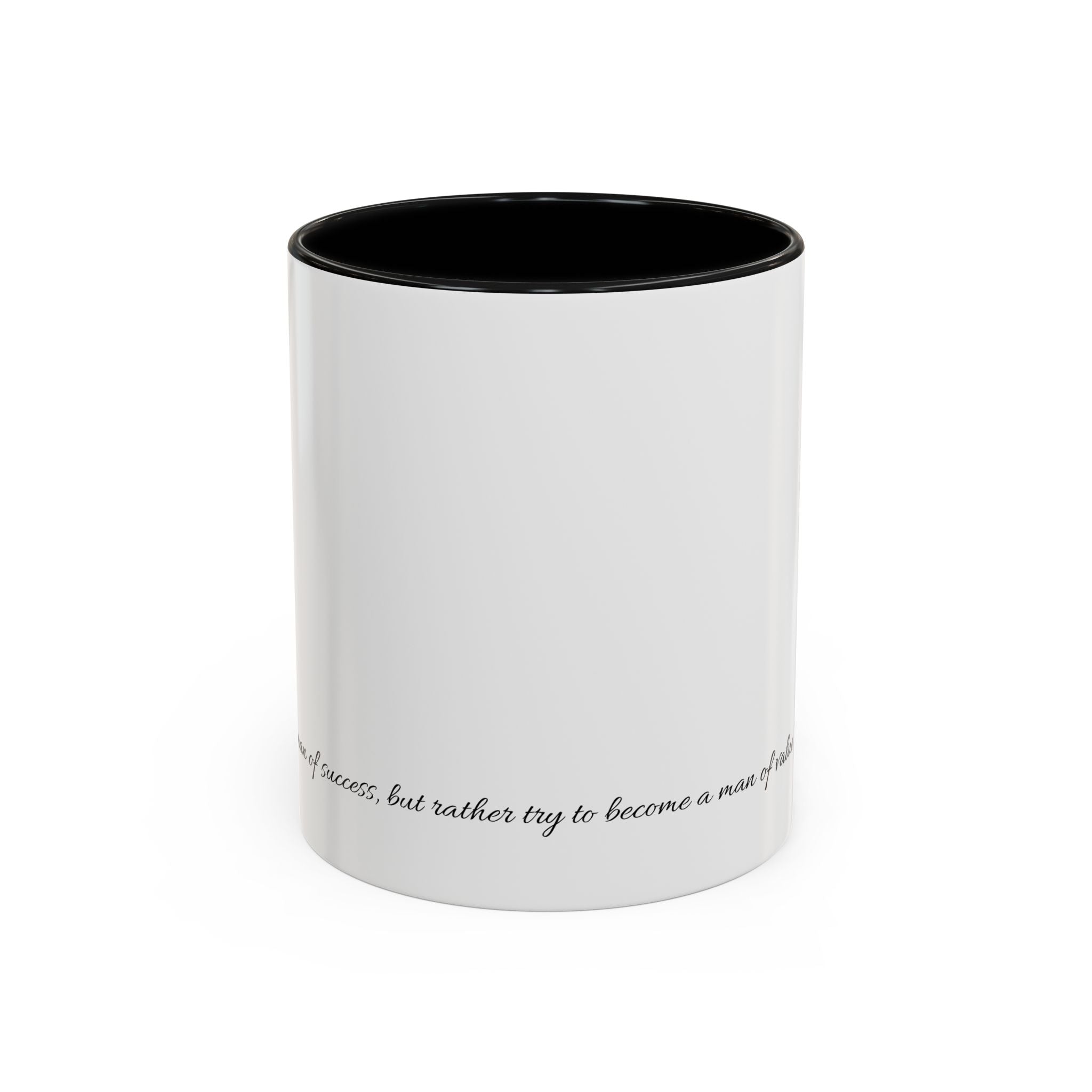 “Man of Value” Multi-Coloured Inspirational Coffee Mug - Motivational Gift, Albert Einstein Quote, Office Decor, Birthday Present, Self-Improvement