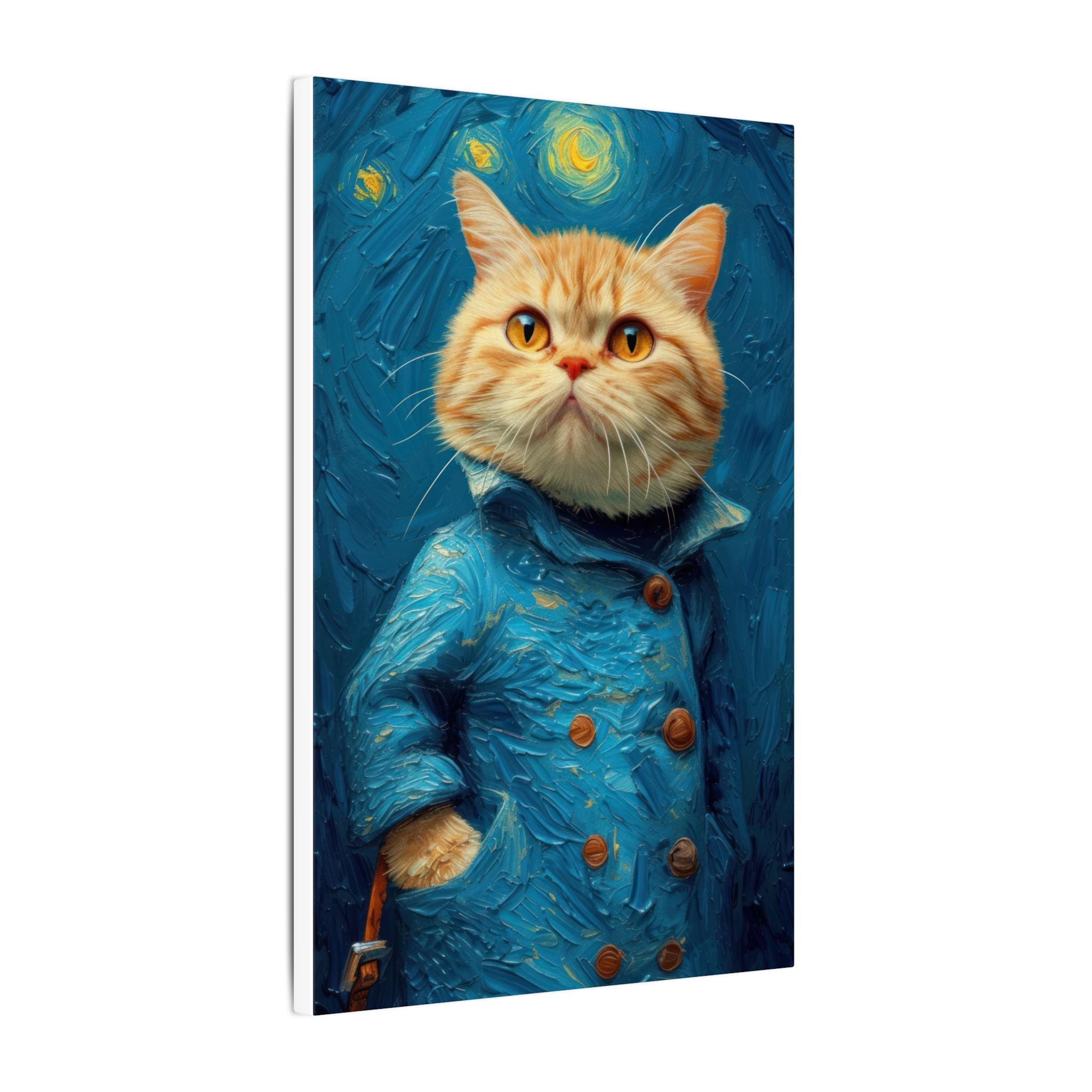 Van Gogh Cat art Canvas