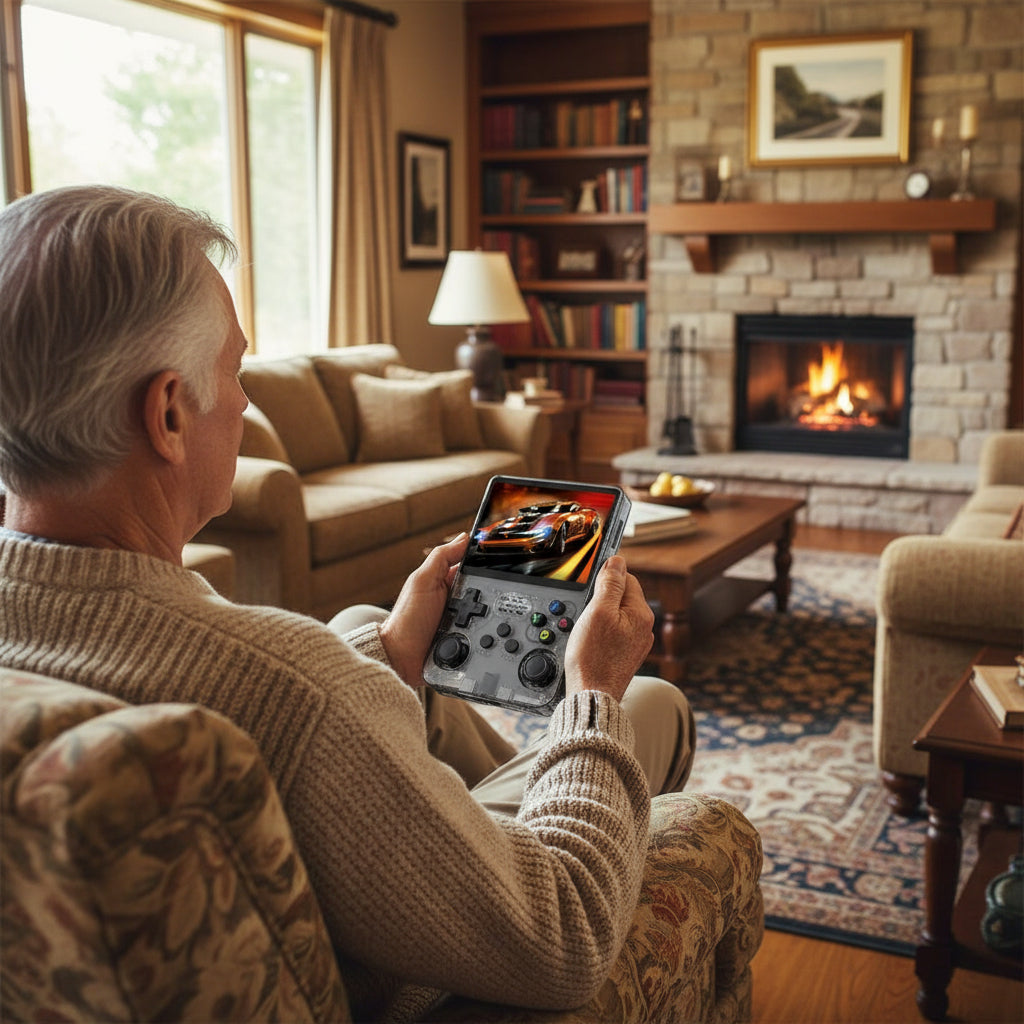 R36S Retro Handheld Video Game Console Linux System 3.5 Inch IPS Screen R35S Pro Portable Pocket Video Player 64GB Games