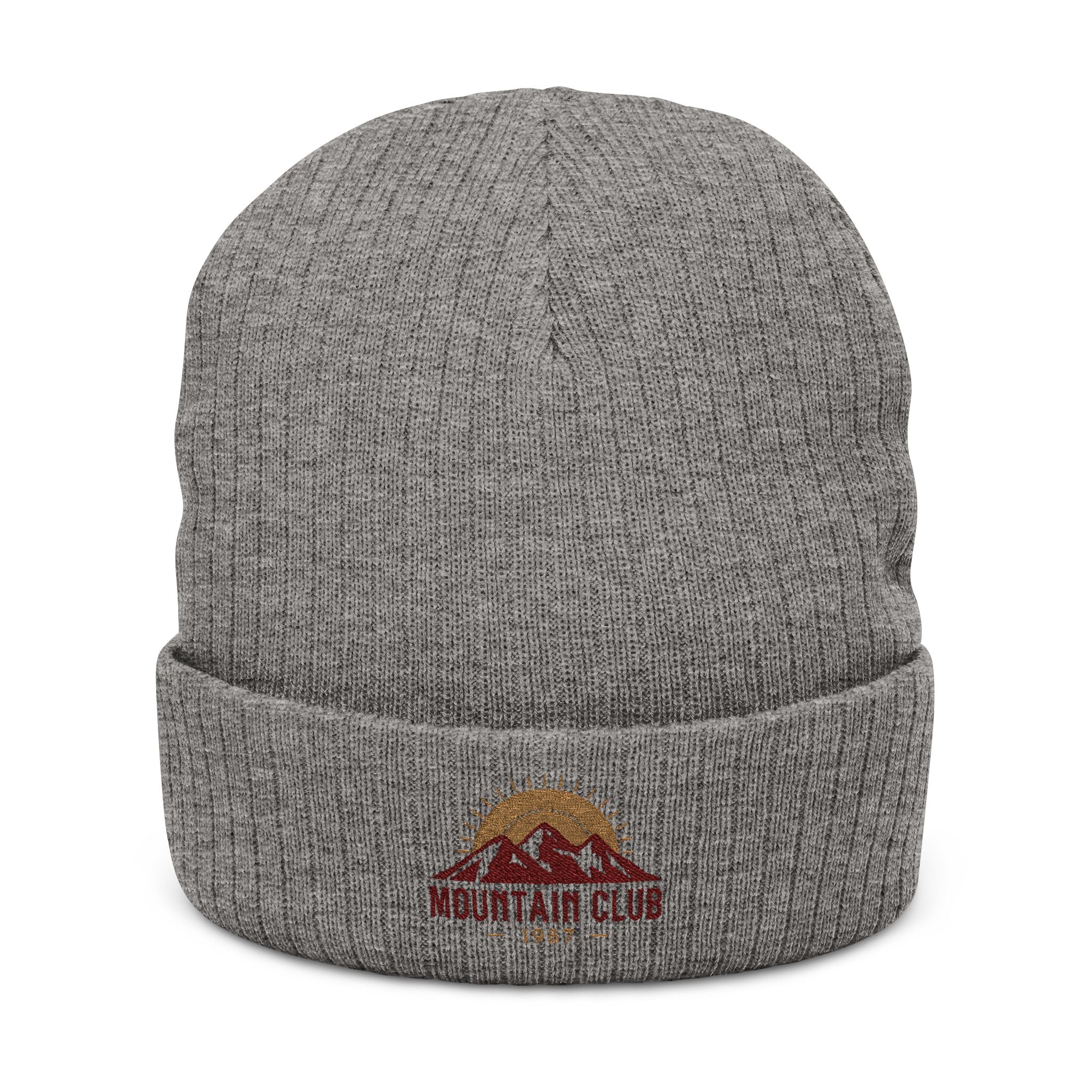 Summit Retro™ Mountain Club Beanie – Cozy Winter Hat & Outdoor Gift