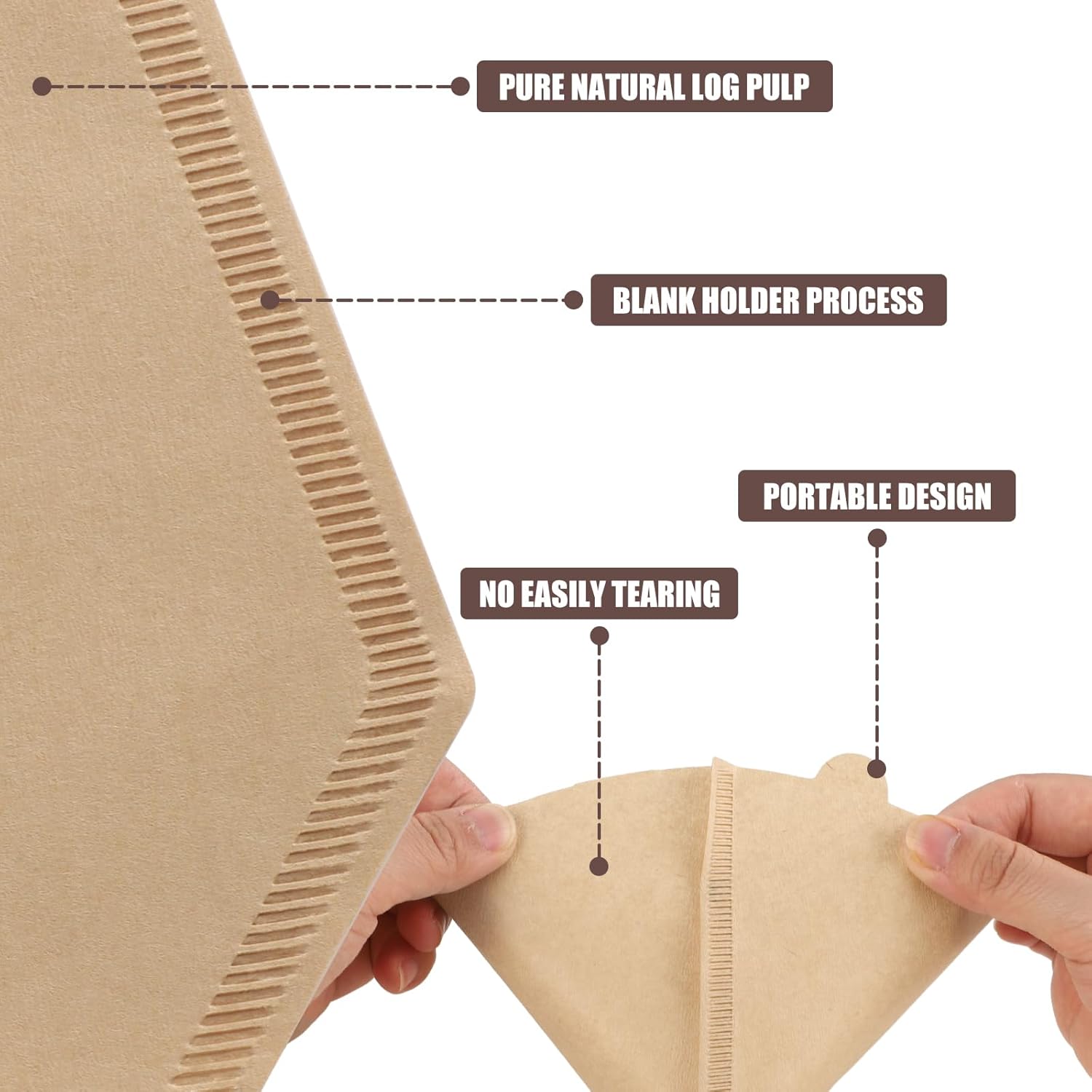 200 Count Coffee Filter #2, 2 Coffee Filters Cone Unbleached Disposable Coffee Filters 2 Cone Paper Fits for Drip and Compatible with Pour Over Coffee...