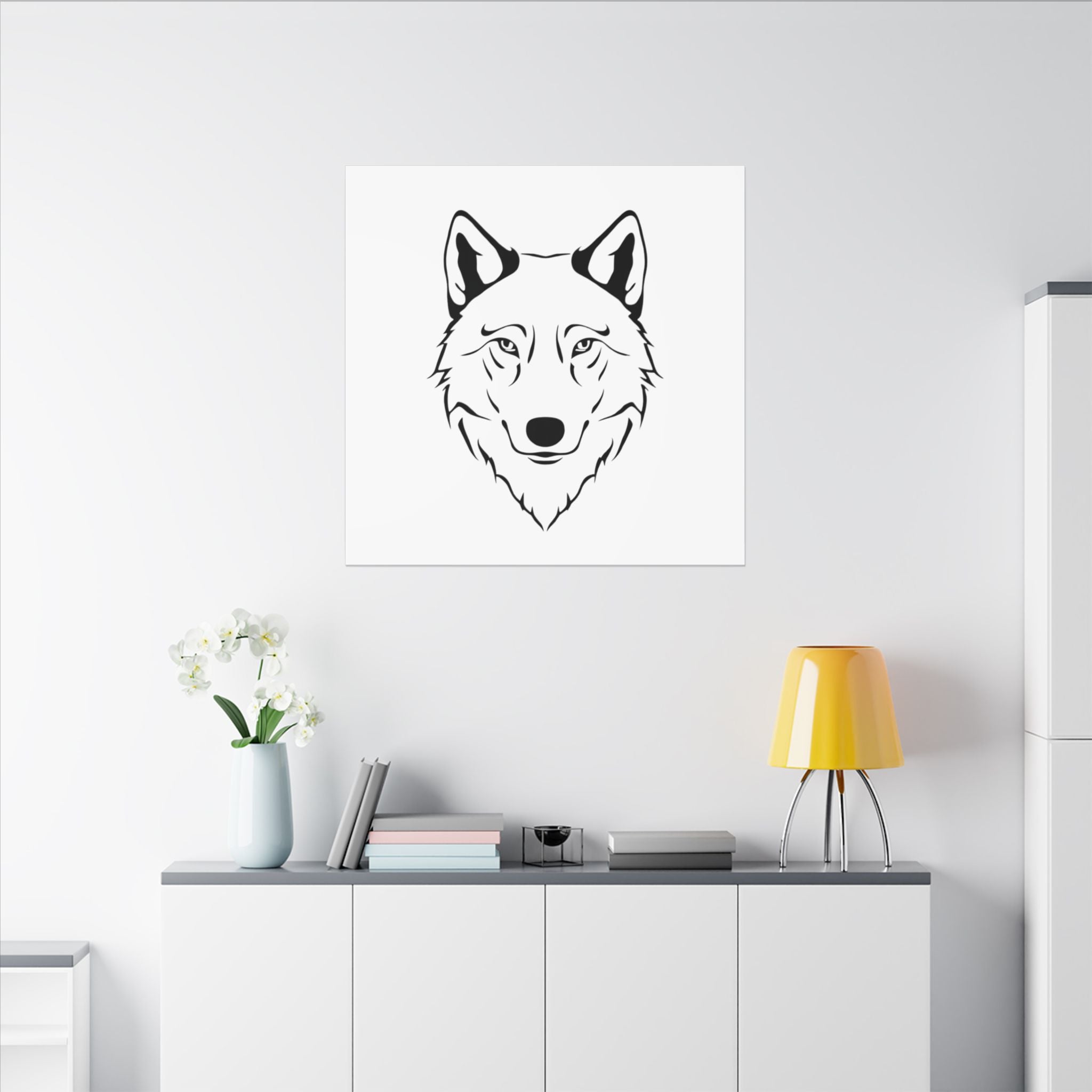 Wolf head art Canvas
