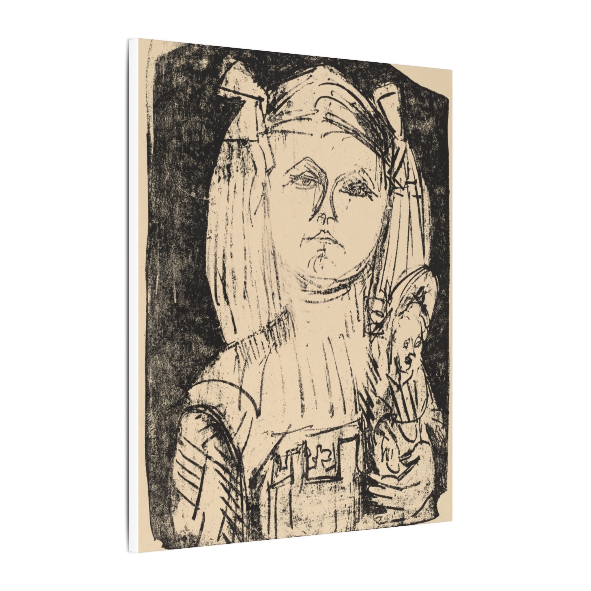 Girl with doll art Canvas