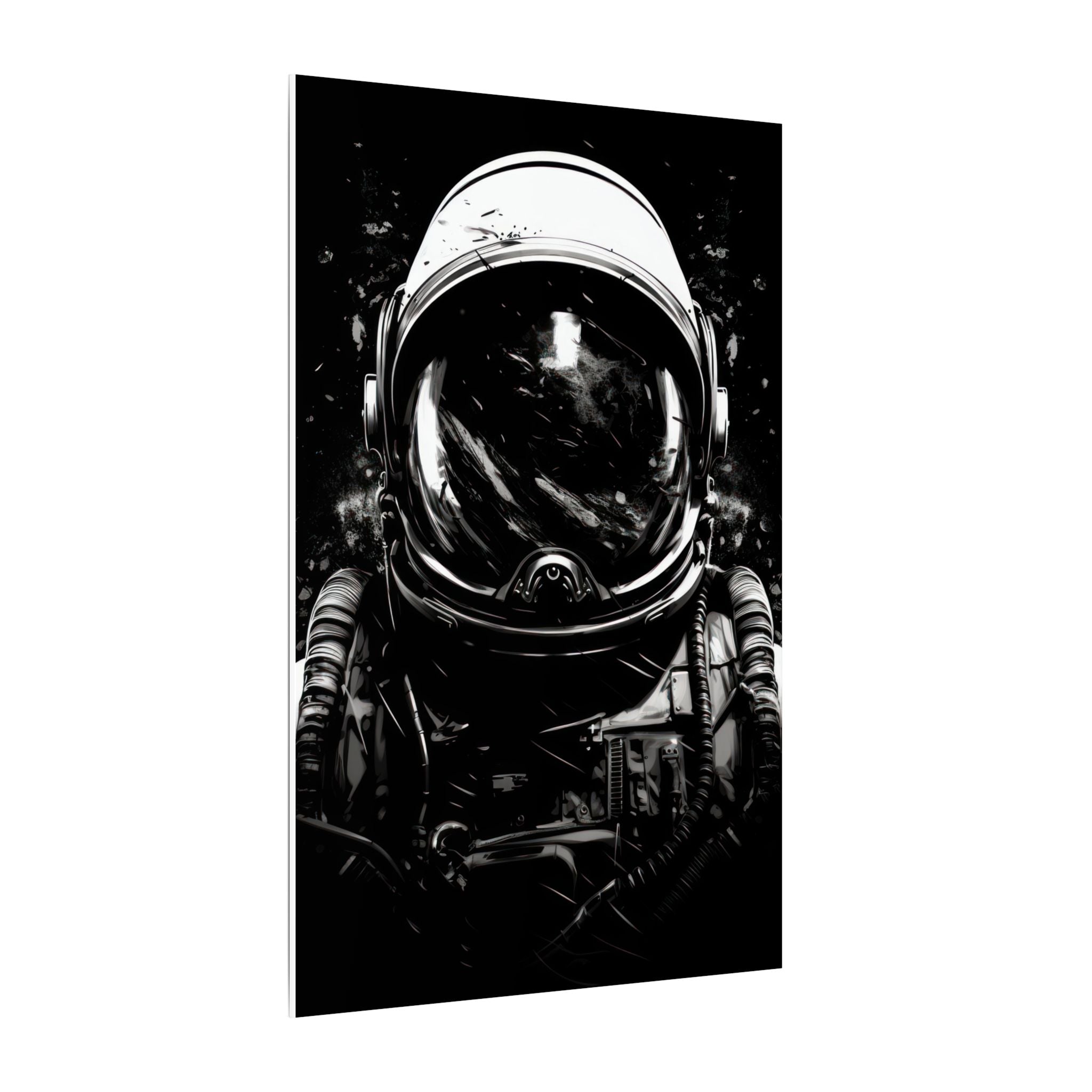 Black & white astronaut art Canvas