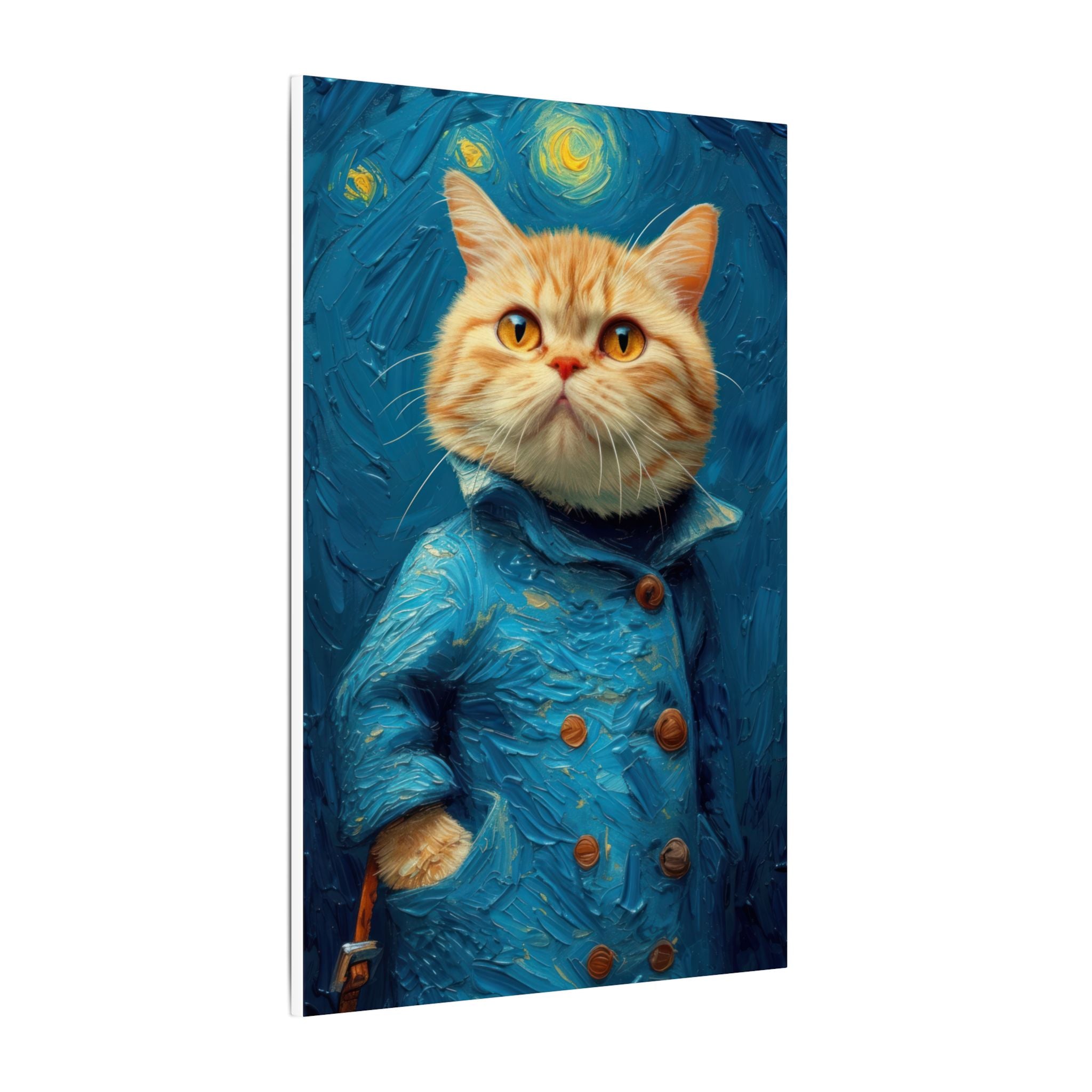 Van Gogh Cat art Canvas