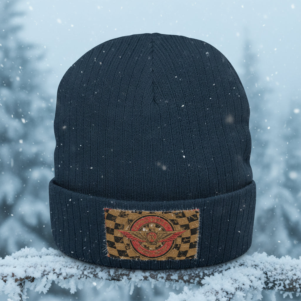 Retro Speed Co. Beanie – Cozy Winter Hat & Outdoor Gift