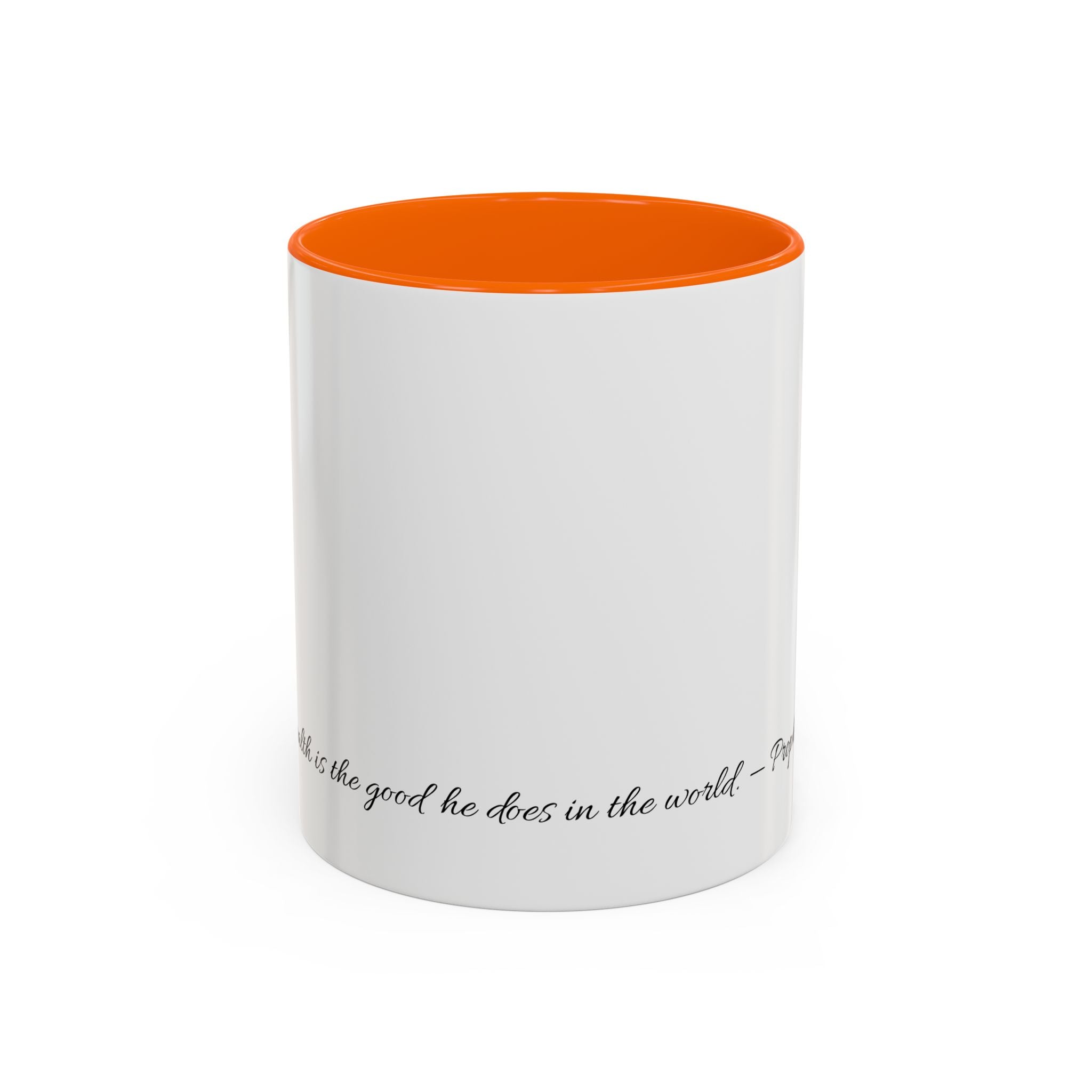 “True Wealth” Multi-Coloured Inspirational Coffee Mug - Motivational Gift, Office Decor, Birthday Present, Self-Improvement