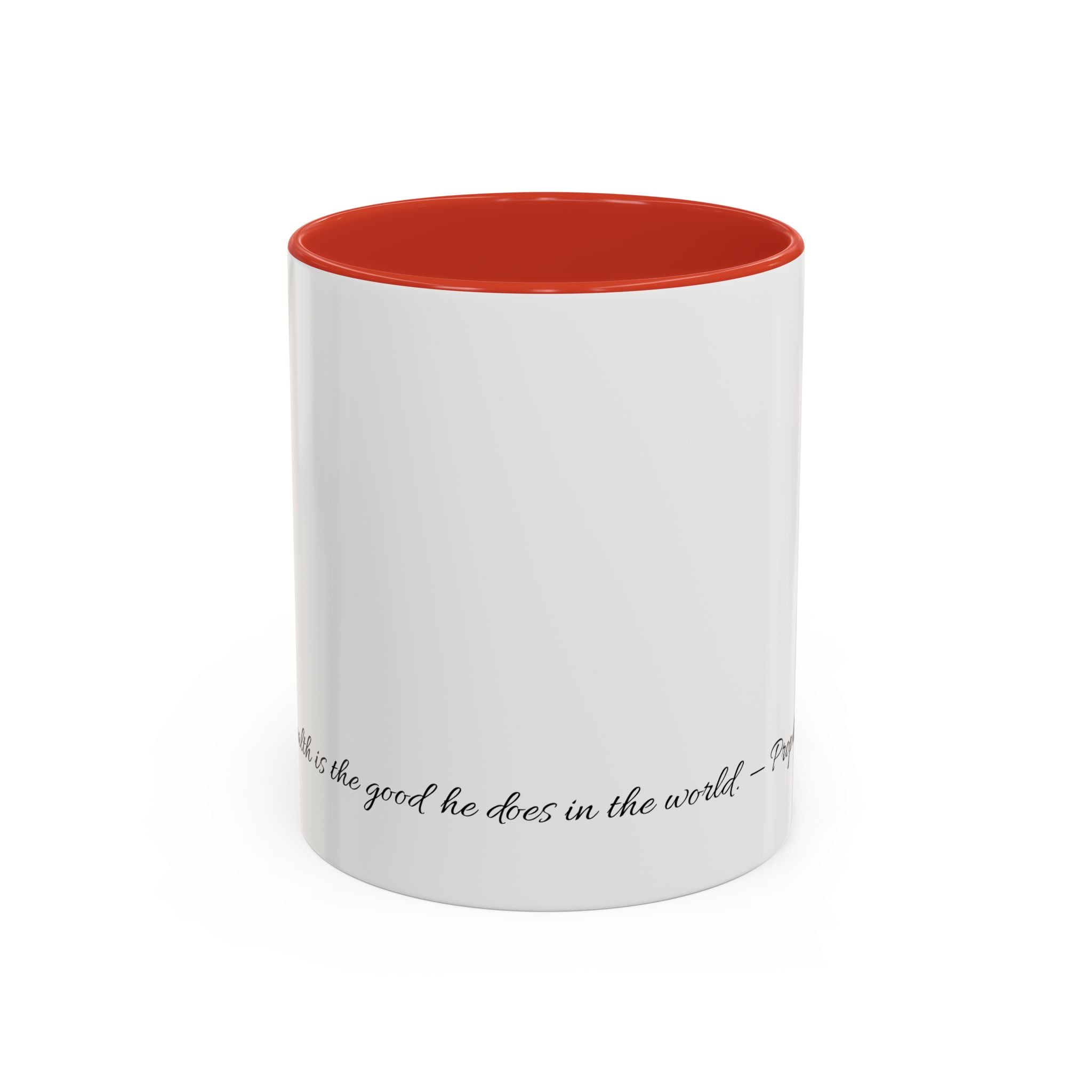 “True Wealth” Multi-Coloured Inspirational Coffee Mug - Motivational Gift, Office Decor, Birthday Present, Self-Improvement