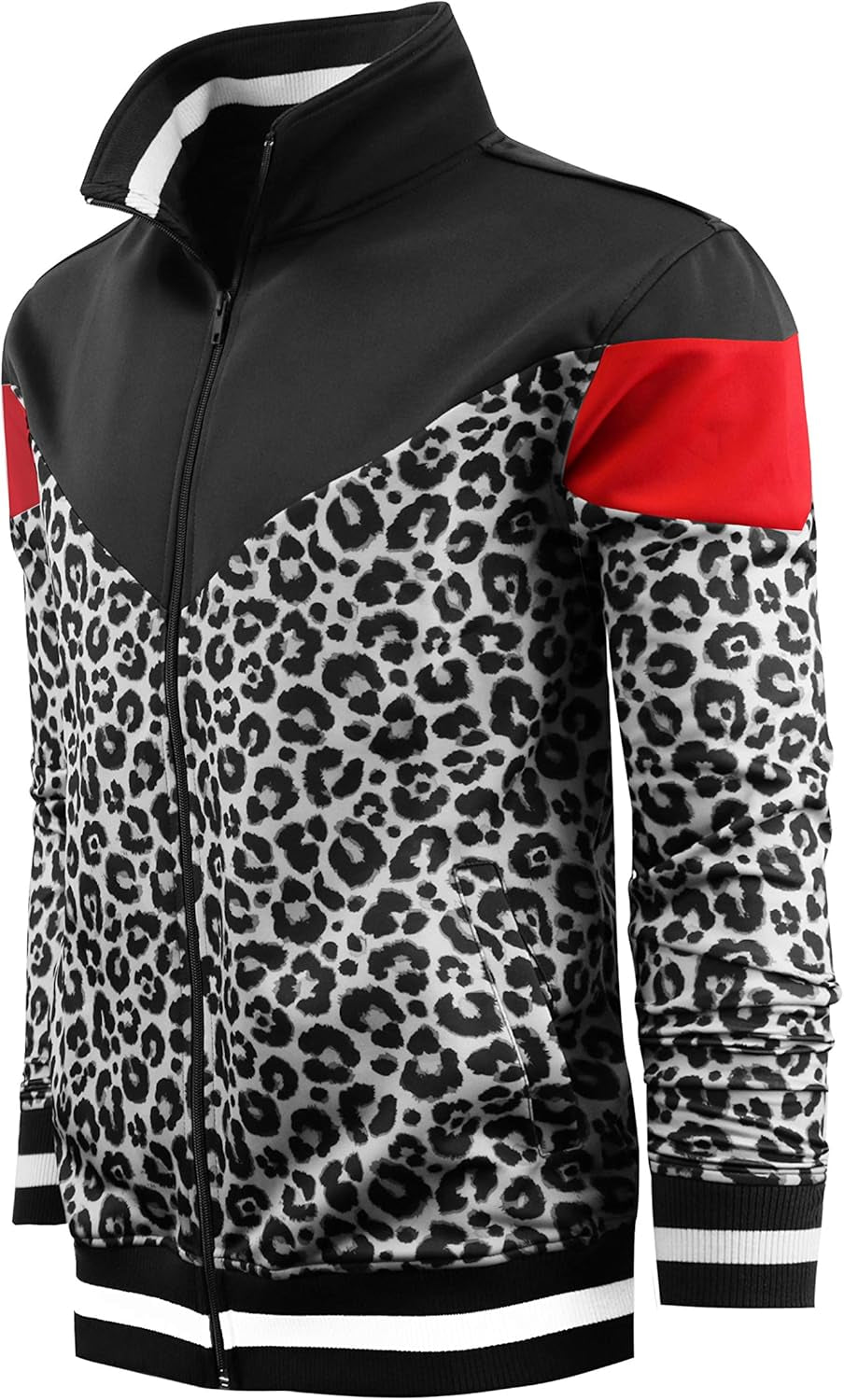 Mens Urban Hip Hop Premium Track Jacket - Slim Fit Side Taping Sportswear Urbanwear Streetwear Fashion Top