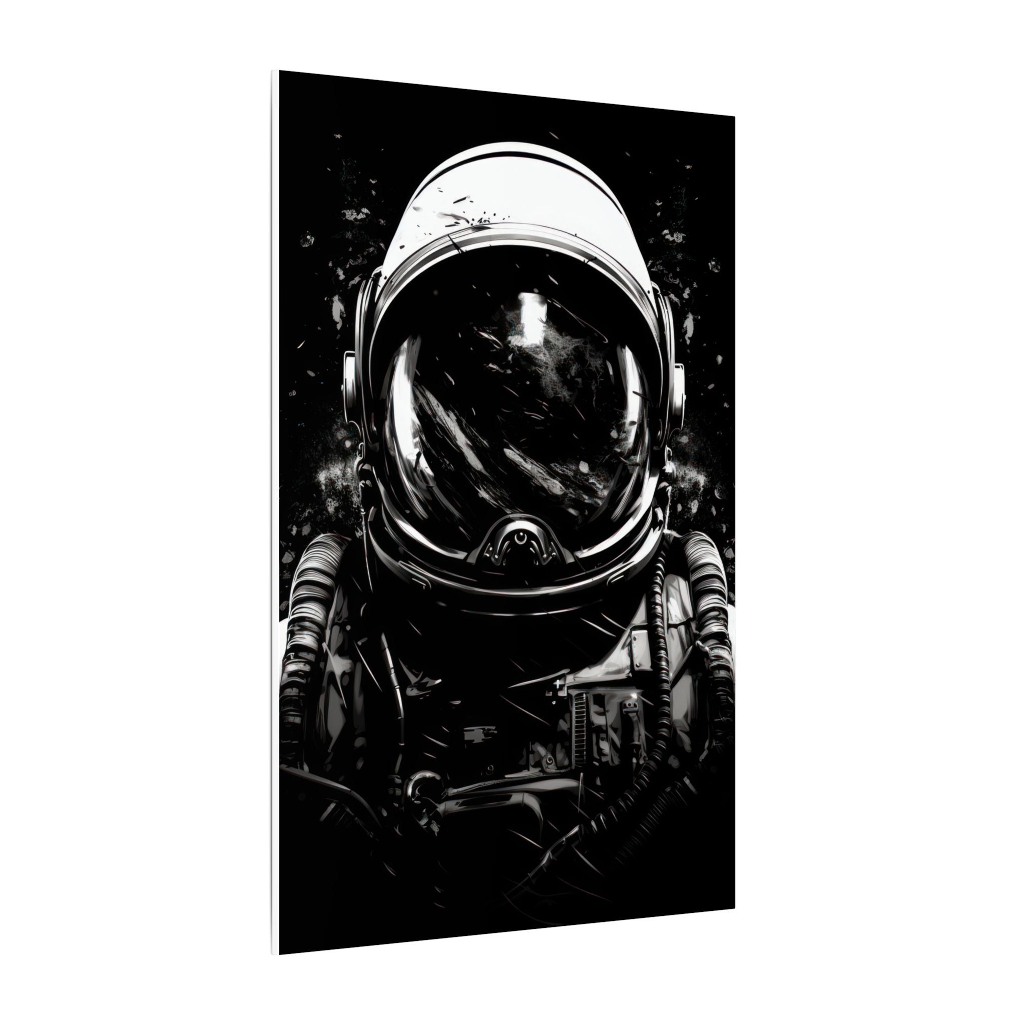 Black & white astronaut art Canvas