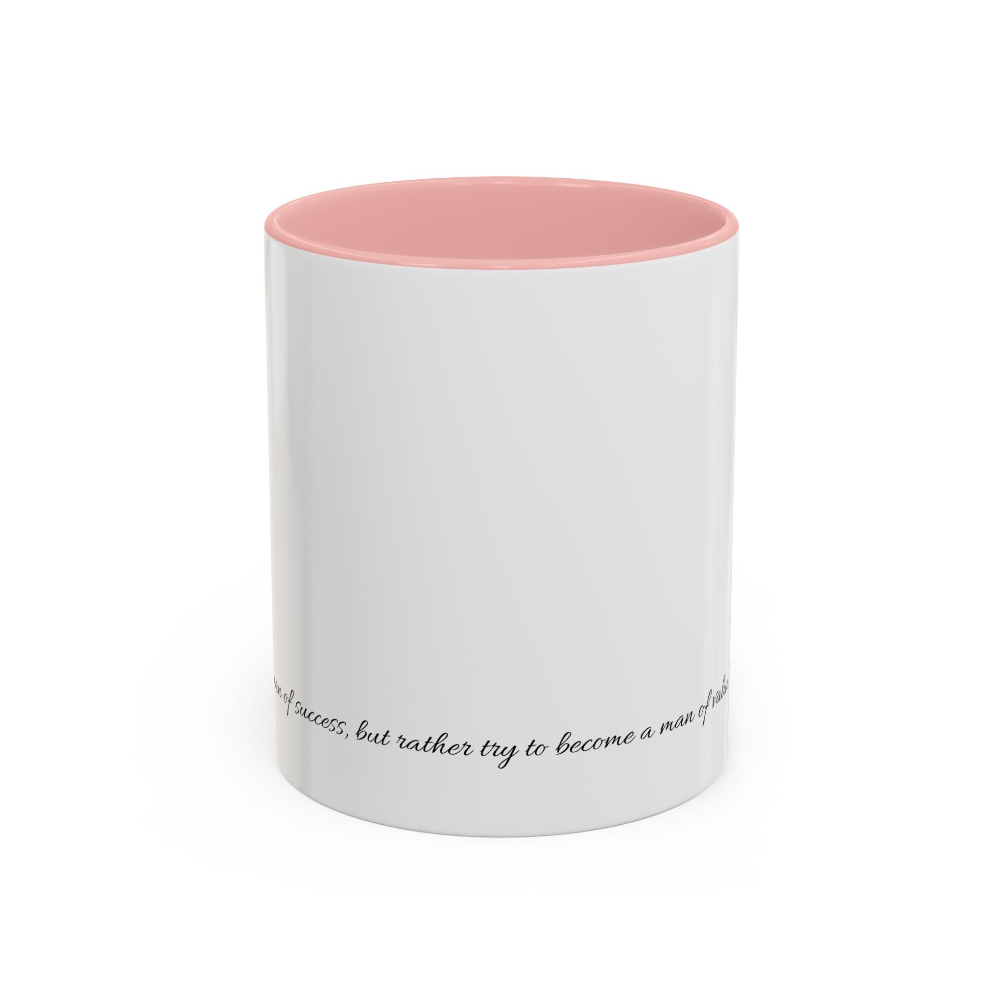 “Man of Value” Multi-Coloured Inspirational Coffee Mug - Motivational Gift, Albert Einstein Quote, Office Decor, Birthday Present, Self-Improvement