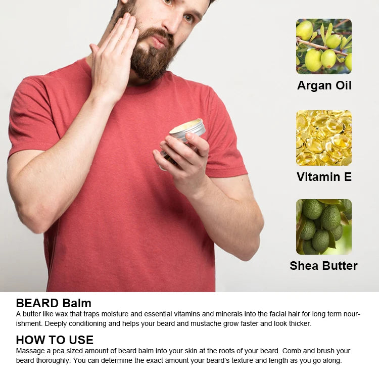 Custom Beard Grooming Kit Beard Oil Comb Fashion Styling Beard Kit Men Gift Set