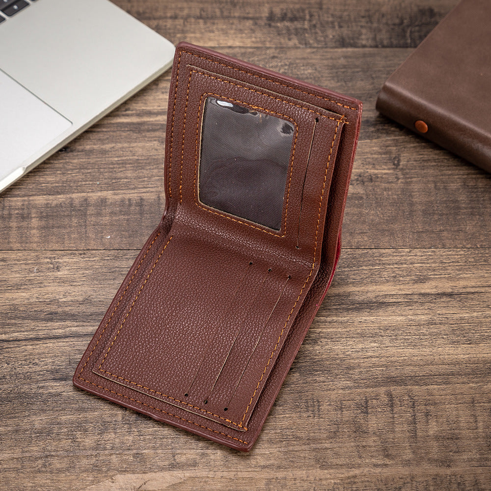 Birthday Gift Set for Men Stylish Dress Leather Strap Chronograph Wrist Watch+Wallet+Belt