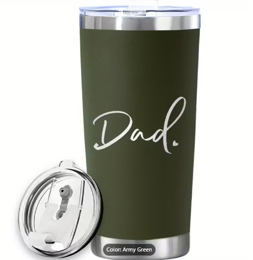 Stainless Steel Insulated Mug – Classic “DAD” Edition, 20oz