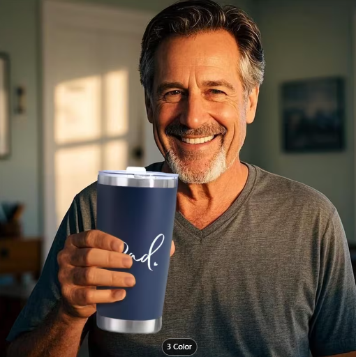 Stainless Steel Insulated Mug – Classic “DAD” Edition, 20oz