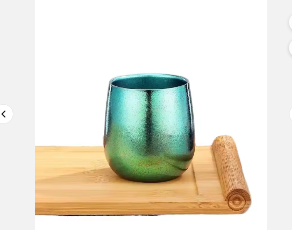 Custom Color Healthy Safe Coffee Titanium Cup Light Weight Premium Metal Wide Mouth Outdoor Travel Mug Stable Reusable for Gifts