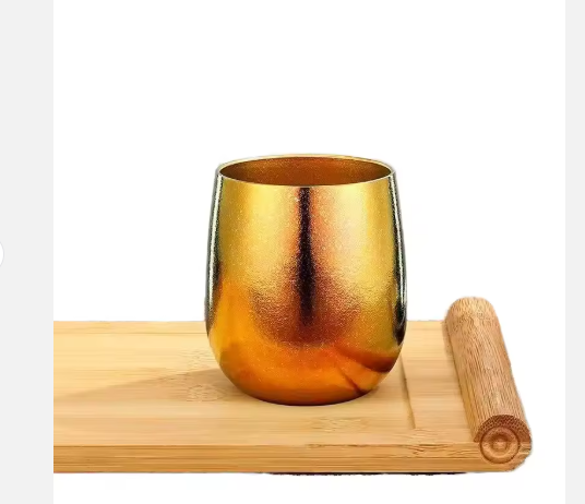 Custom Color Healthy Safe Coffee Titanium Cup Light Weight Premium Metal Wide Mouth Outdoor Travel Mug Stable Reusable for Gifts